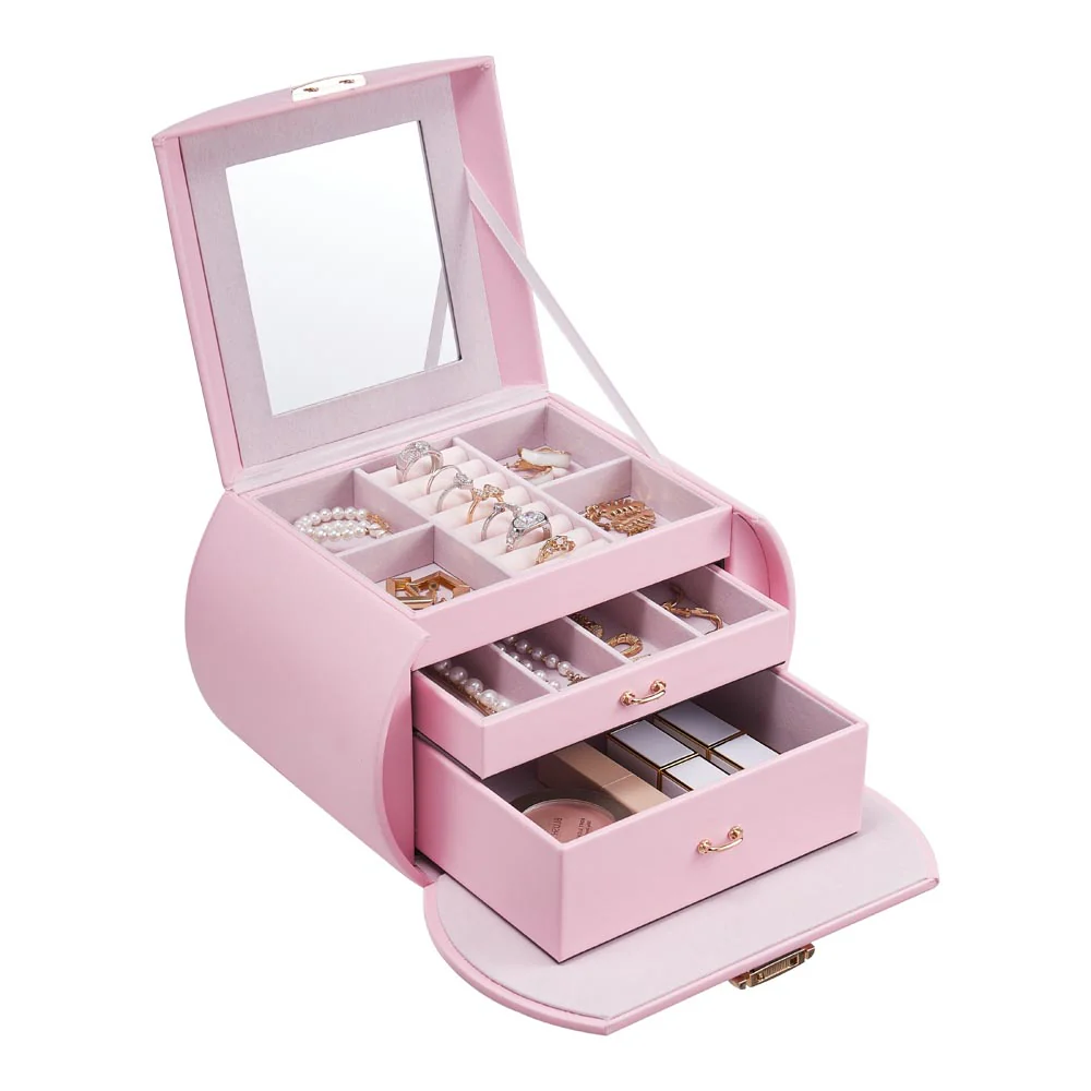Sheonly Stylish Jewellery Box with Handle - Image 7