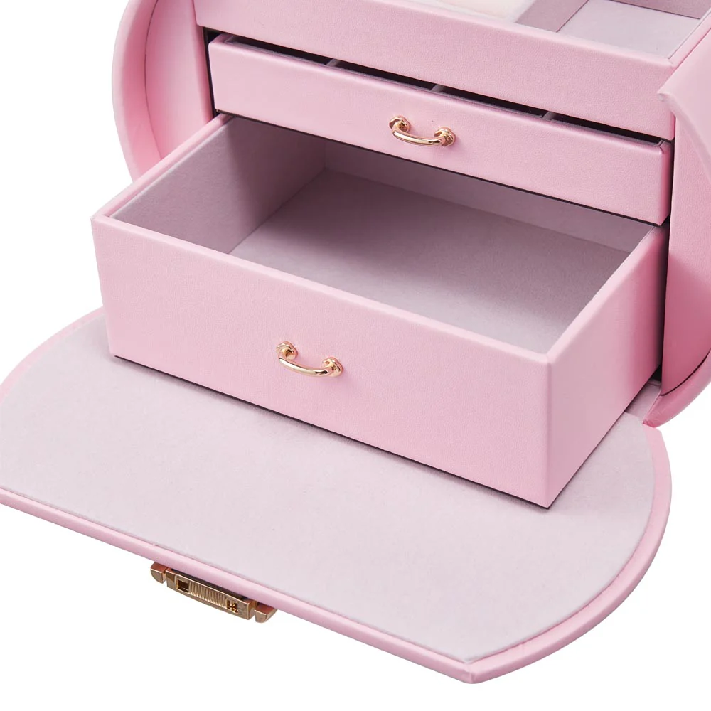 Sheonly Stylish Jewellery Box with Handle - Image 8