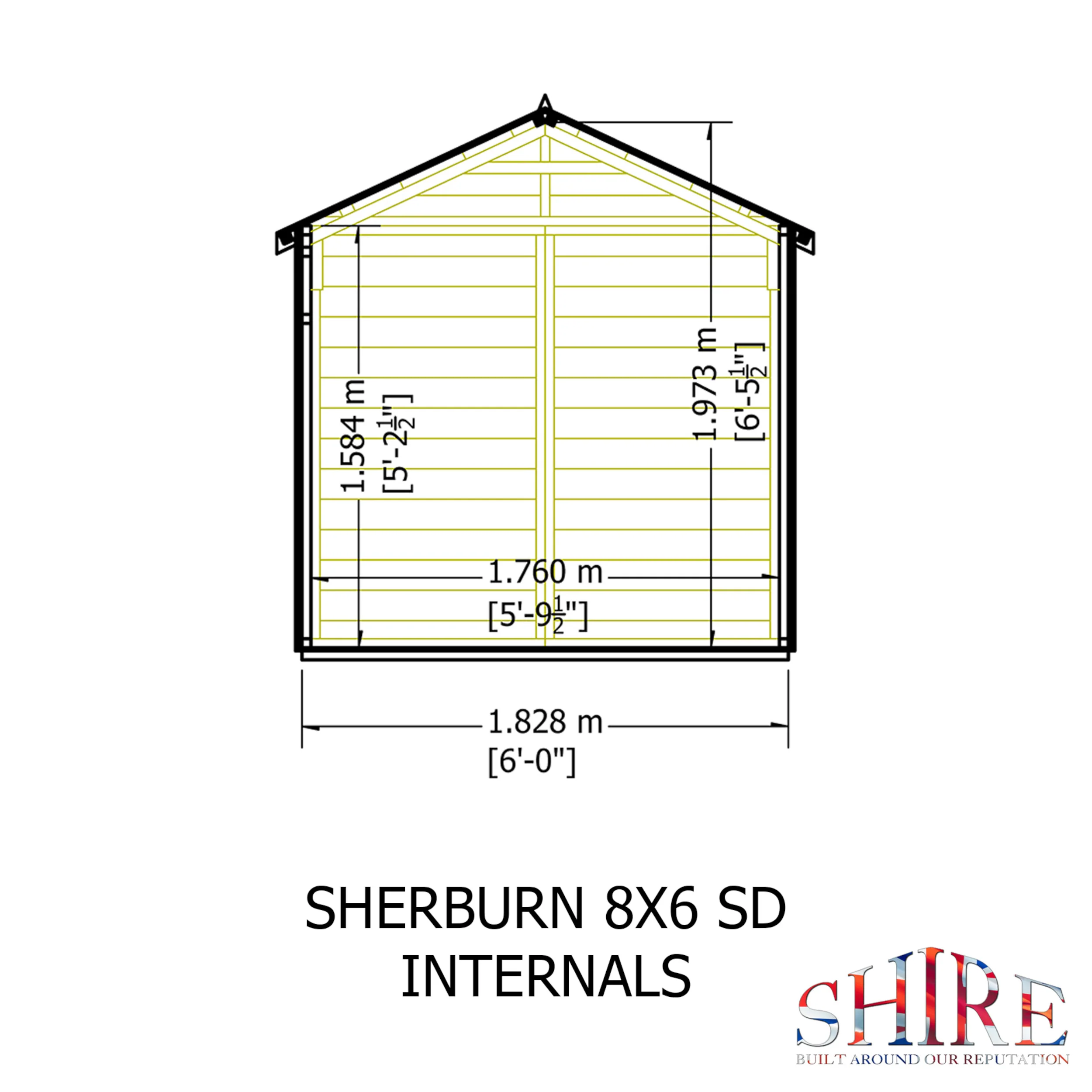 Sherburn 8 X 6 Shiplap Shed - Image 7