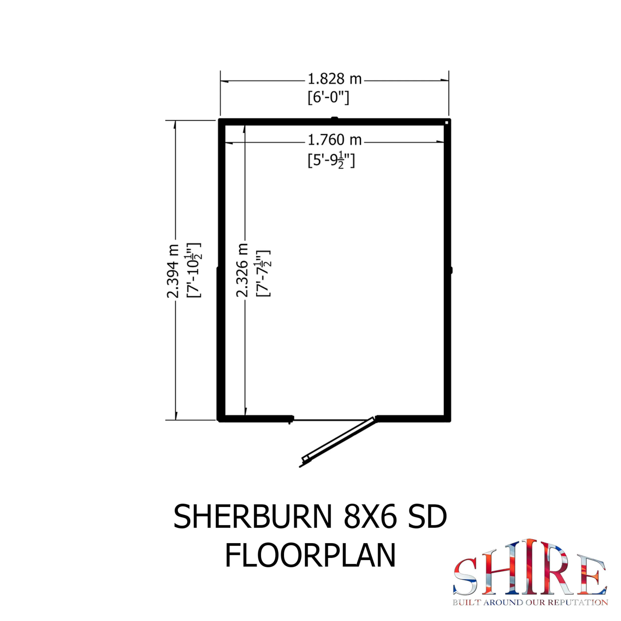 Sherburn 8 X 6 Shiplap Shed - Image 8