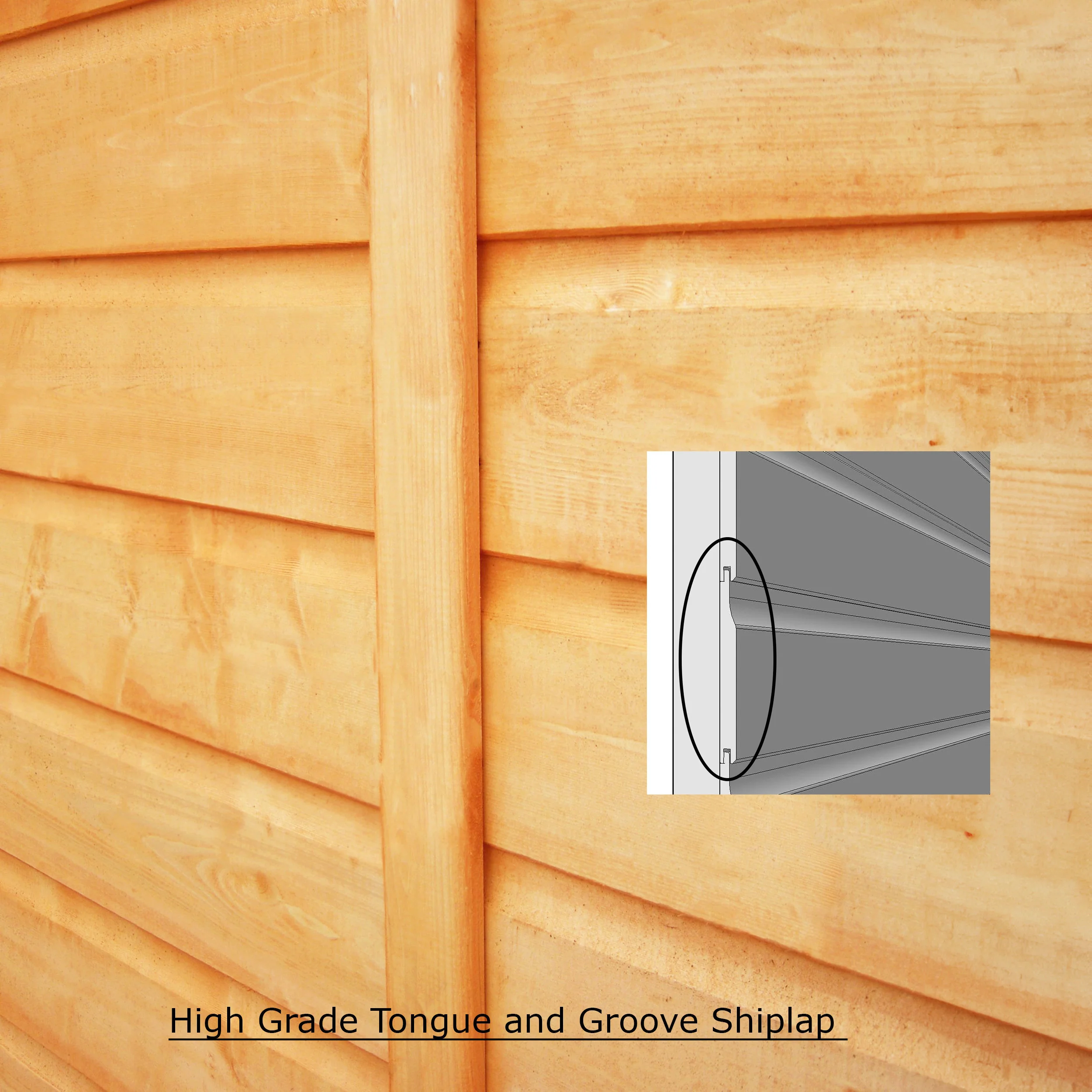 Shetland 4 X 4 Shiplap Apex - Image 8