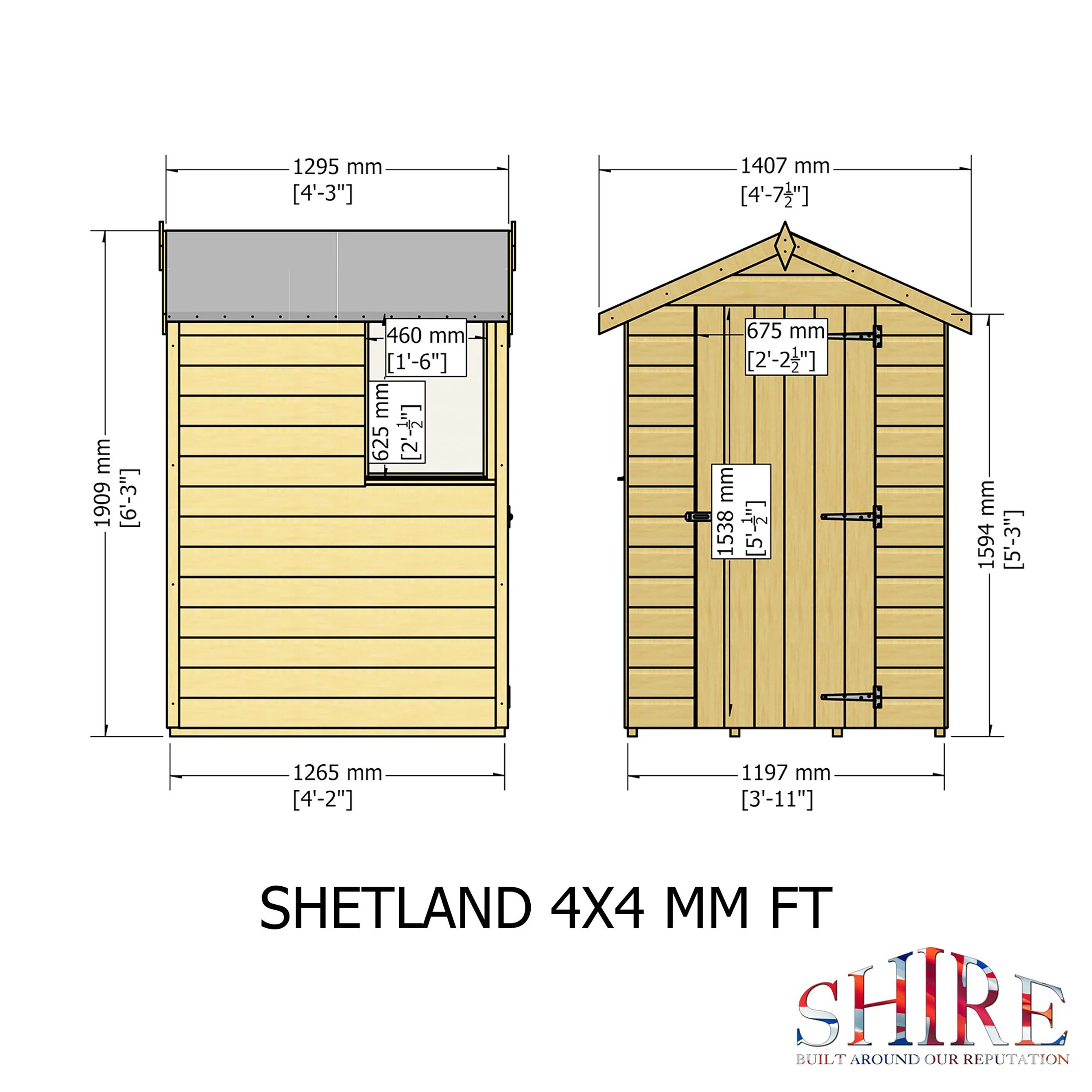 Shetland 4 X 4 Shiplap Apex - Image 9