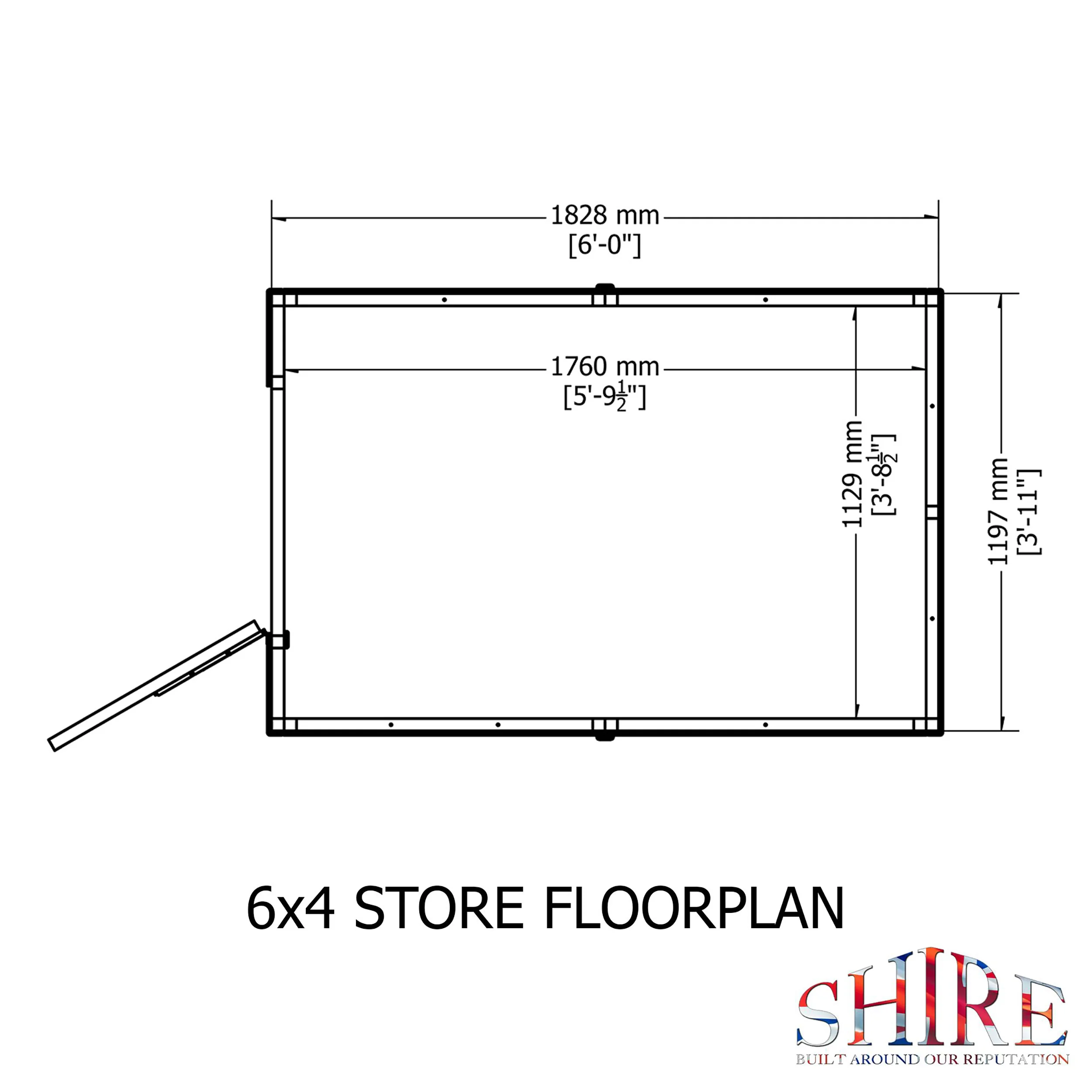 Shetland 6 X 4 Apex Shed - Image 11