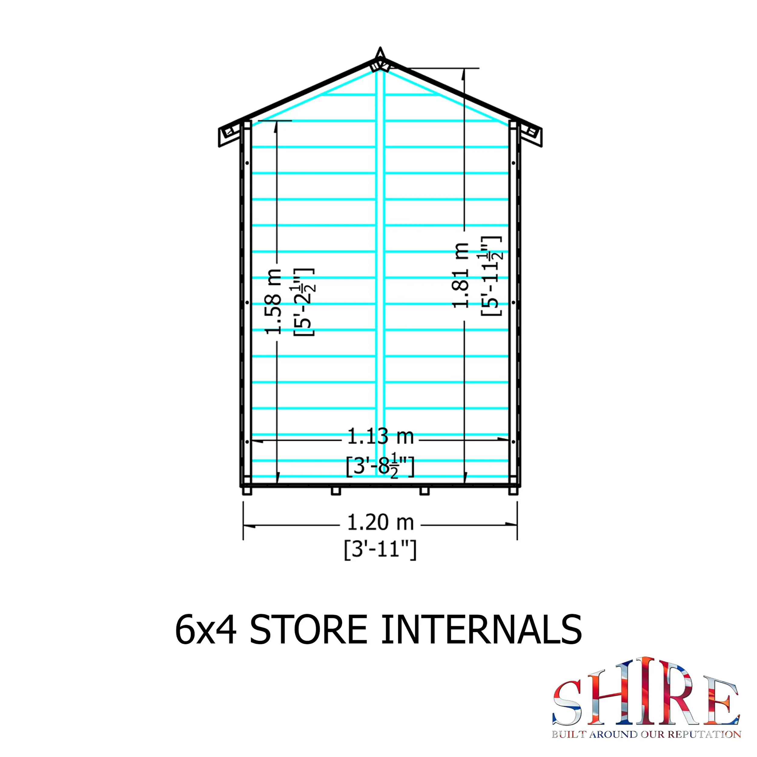 Shetland 6 X 4 Apex Shed - Image 12