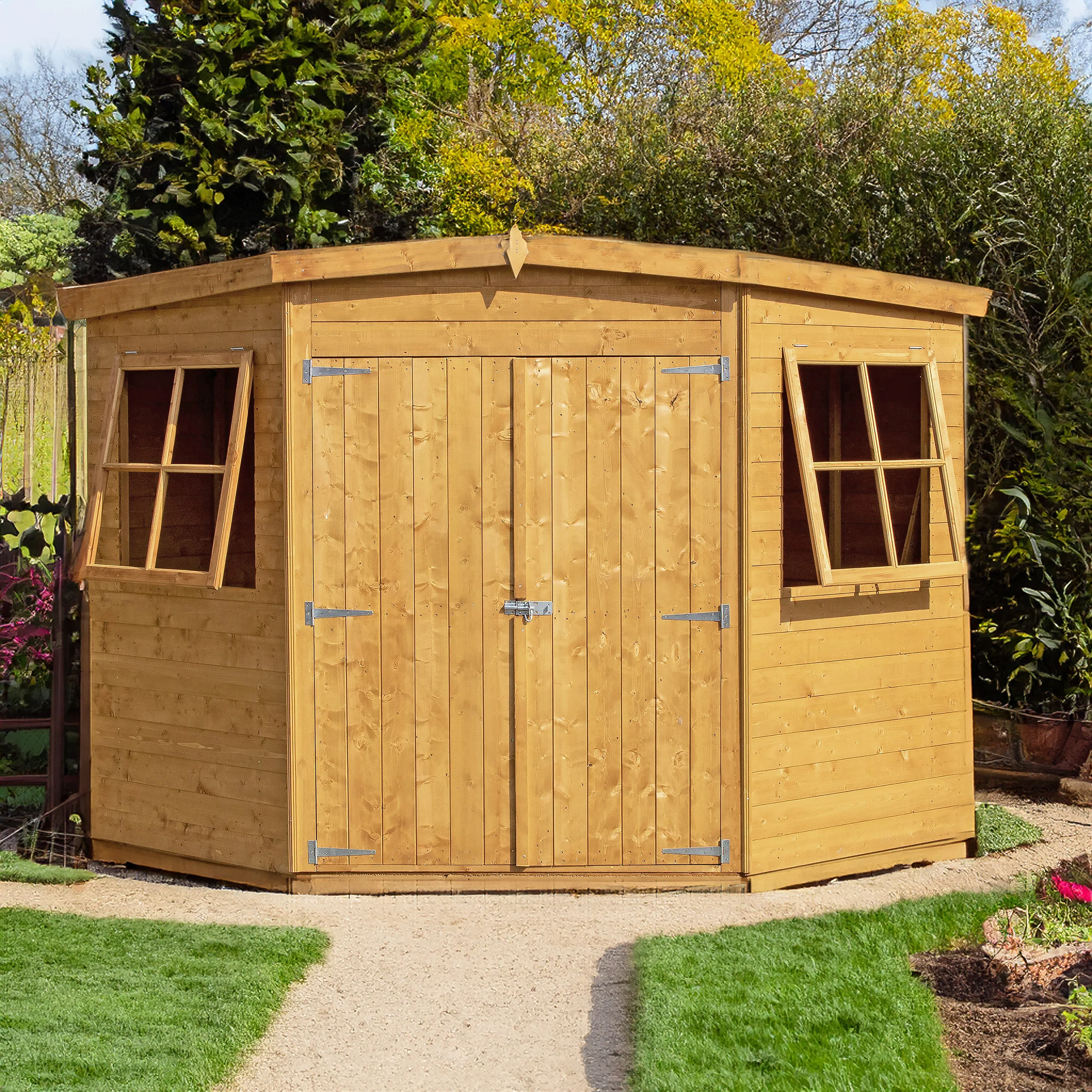 Shiplap Corner Shed
