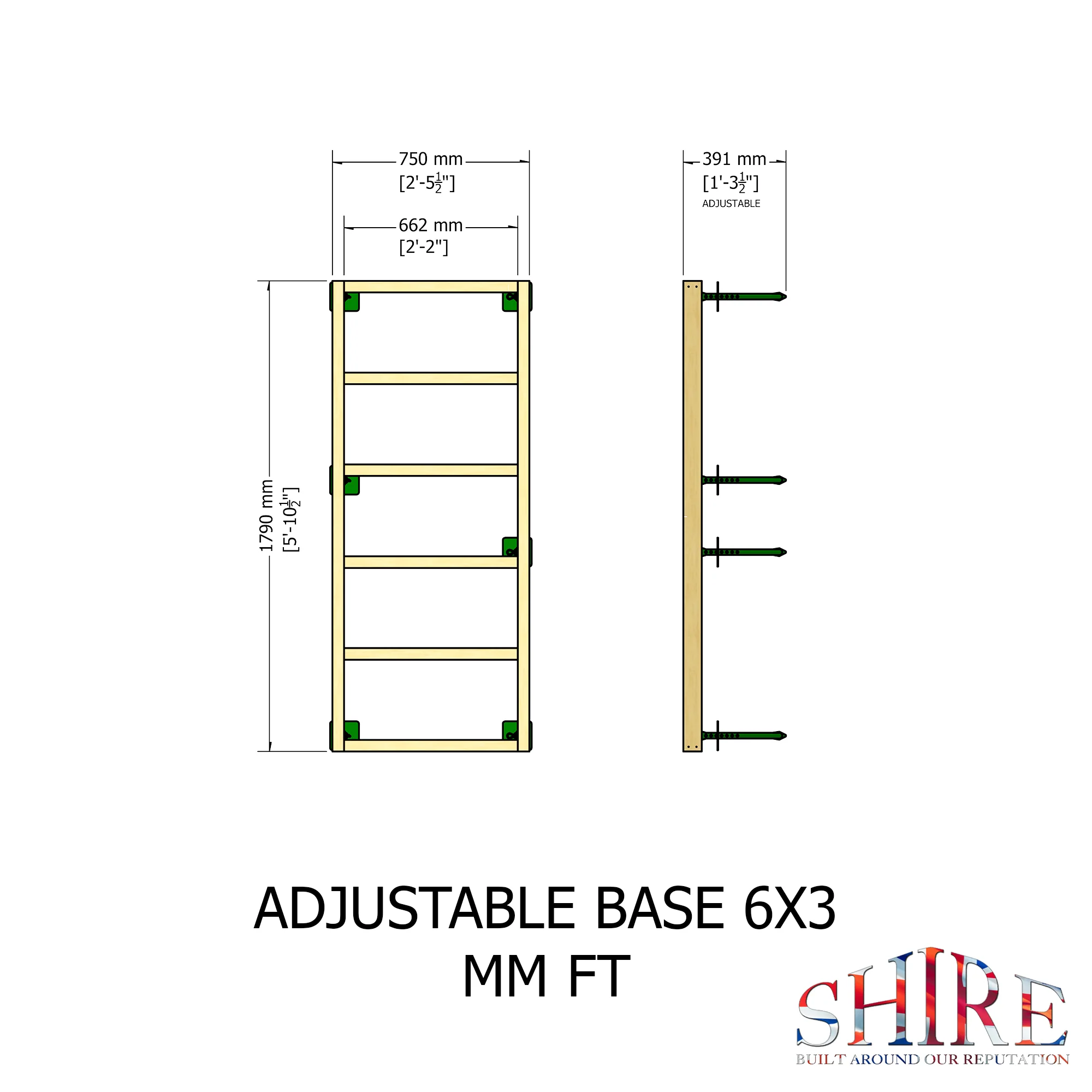Shire 6 Ft X 3 Ft Base Kit - Image 5