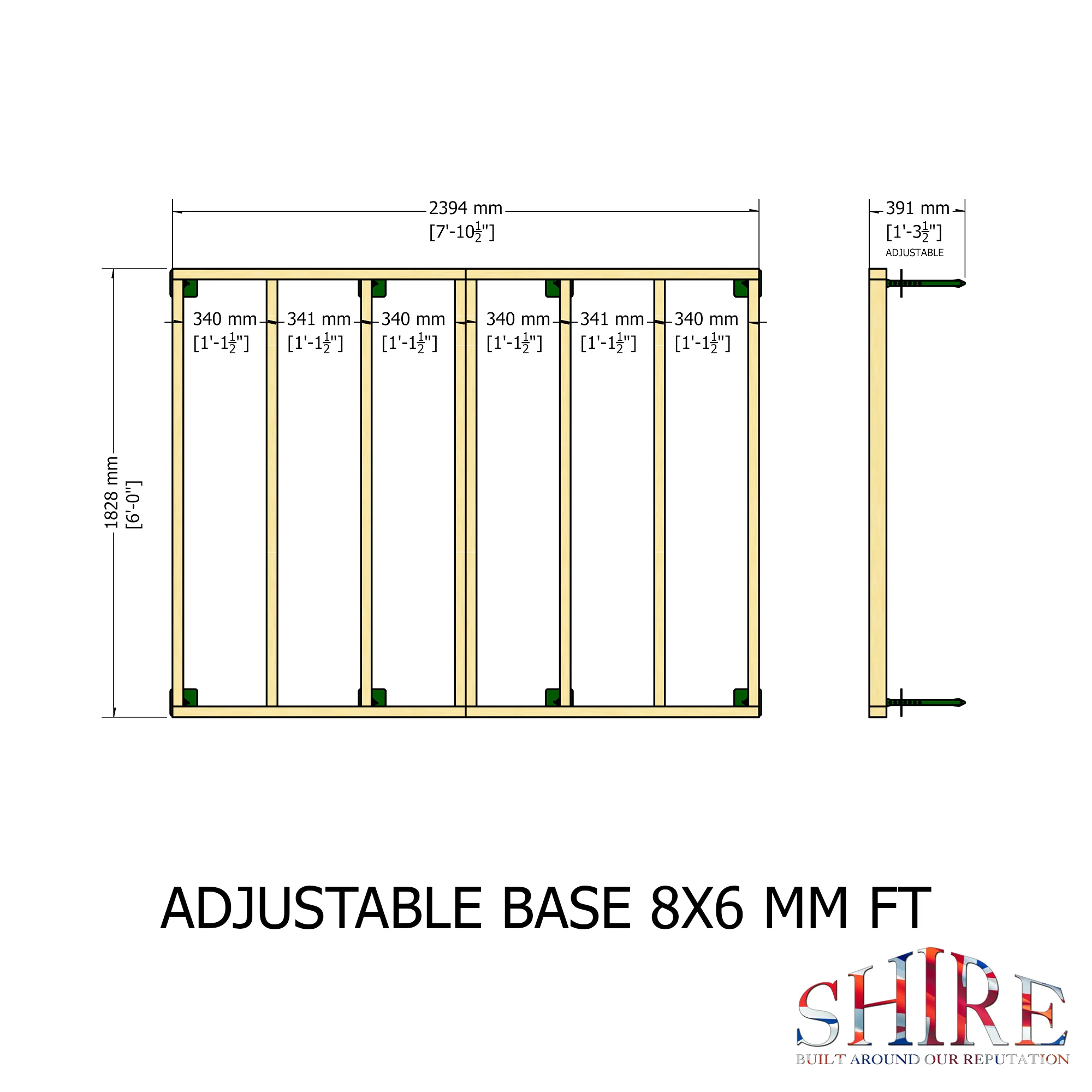 Shire 8 Ft X 6 Ft Base Kit - Image 5