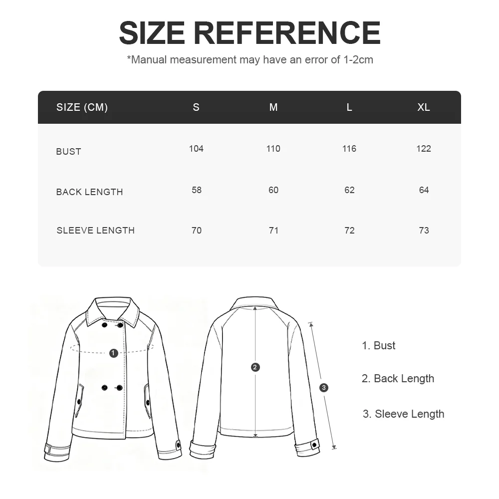 Short Double-Breasted Khaki Jacket - Image 8