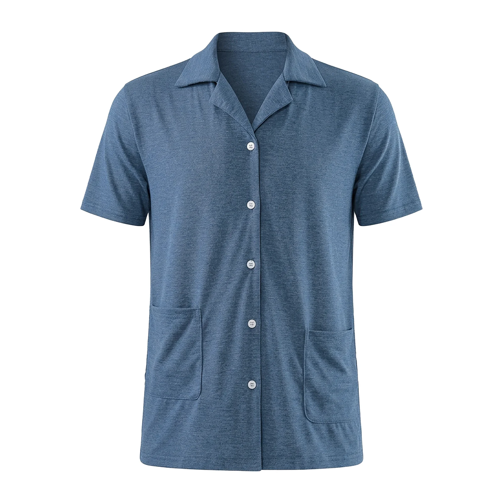 Short Sleeve Loungewear Set Blue - Image 3