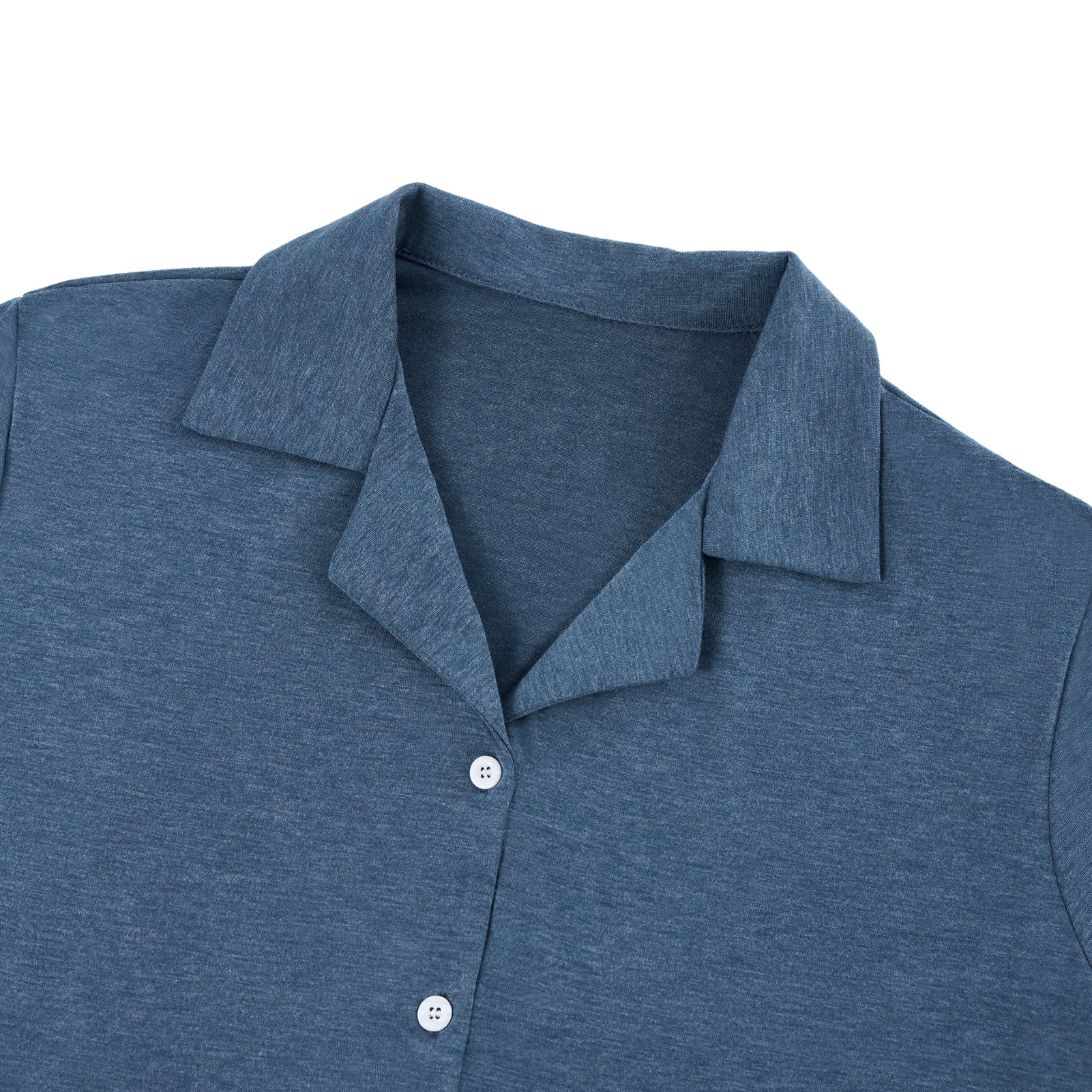 Short Sleeve Loungewear Set Blue - Image 6