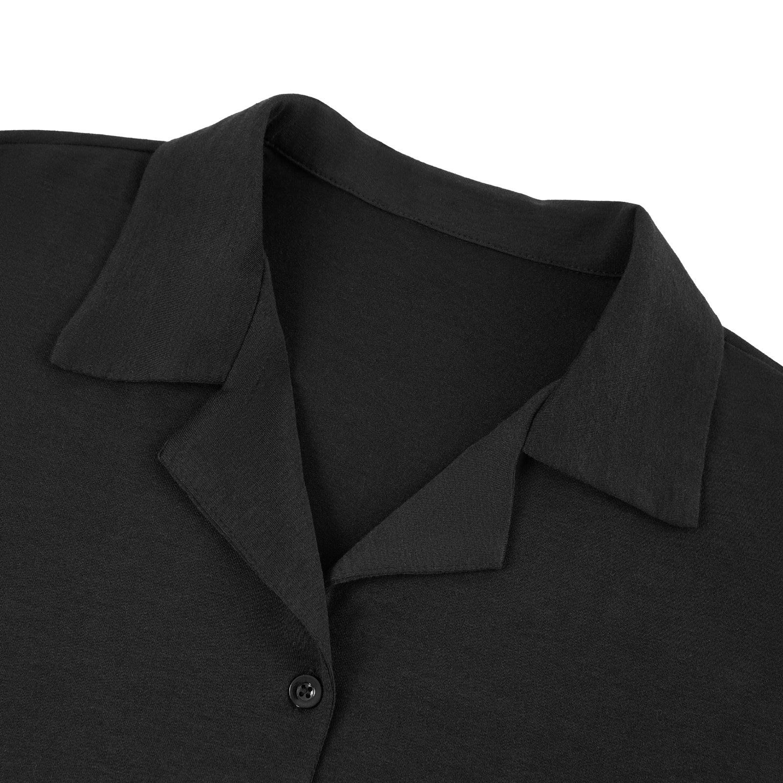 Short Sleeve Loungewear Set Black - Image 6