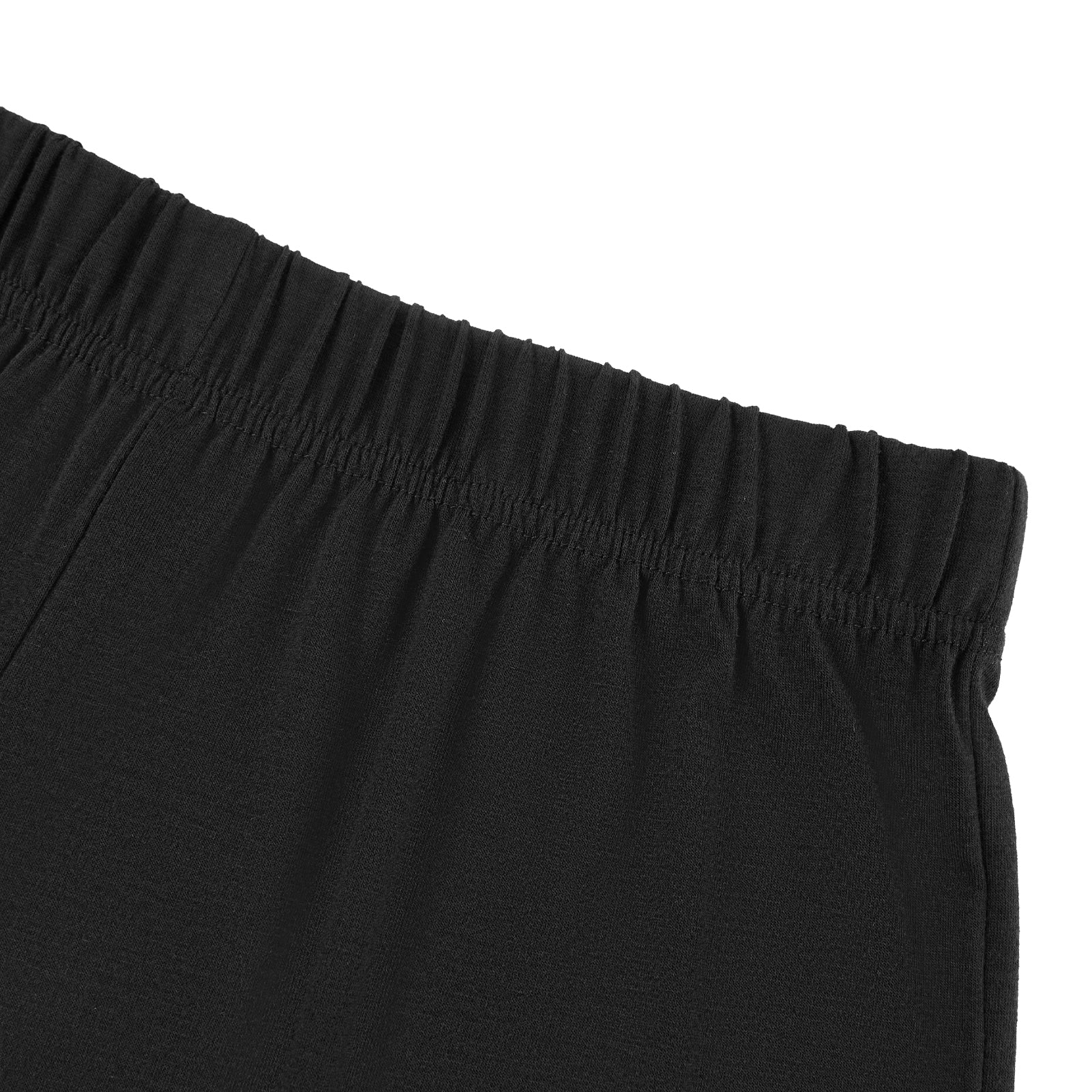 Short Sleeve Loungewear Set Black - Image 8