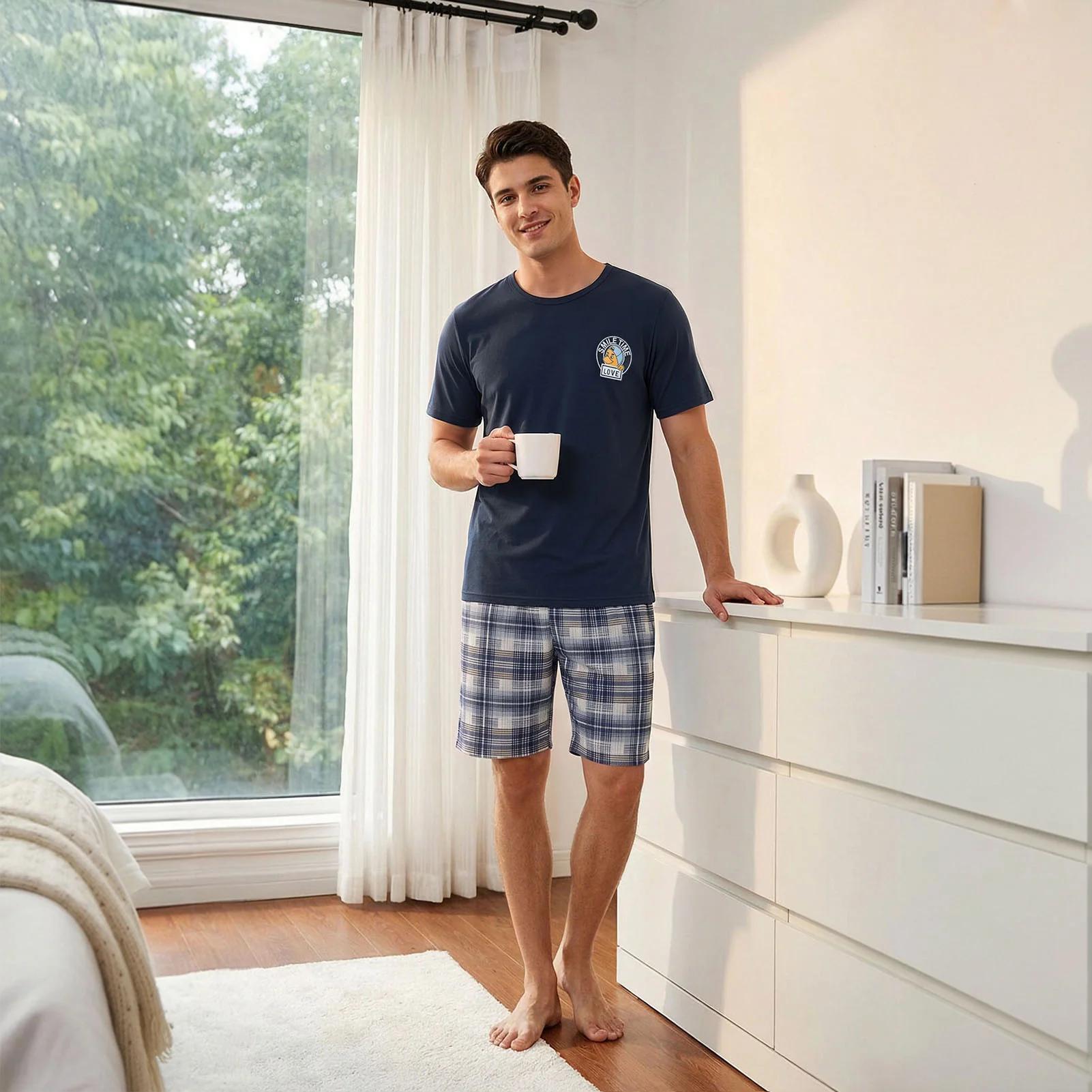 Short Sleeve & Shorts Loungewear Set