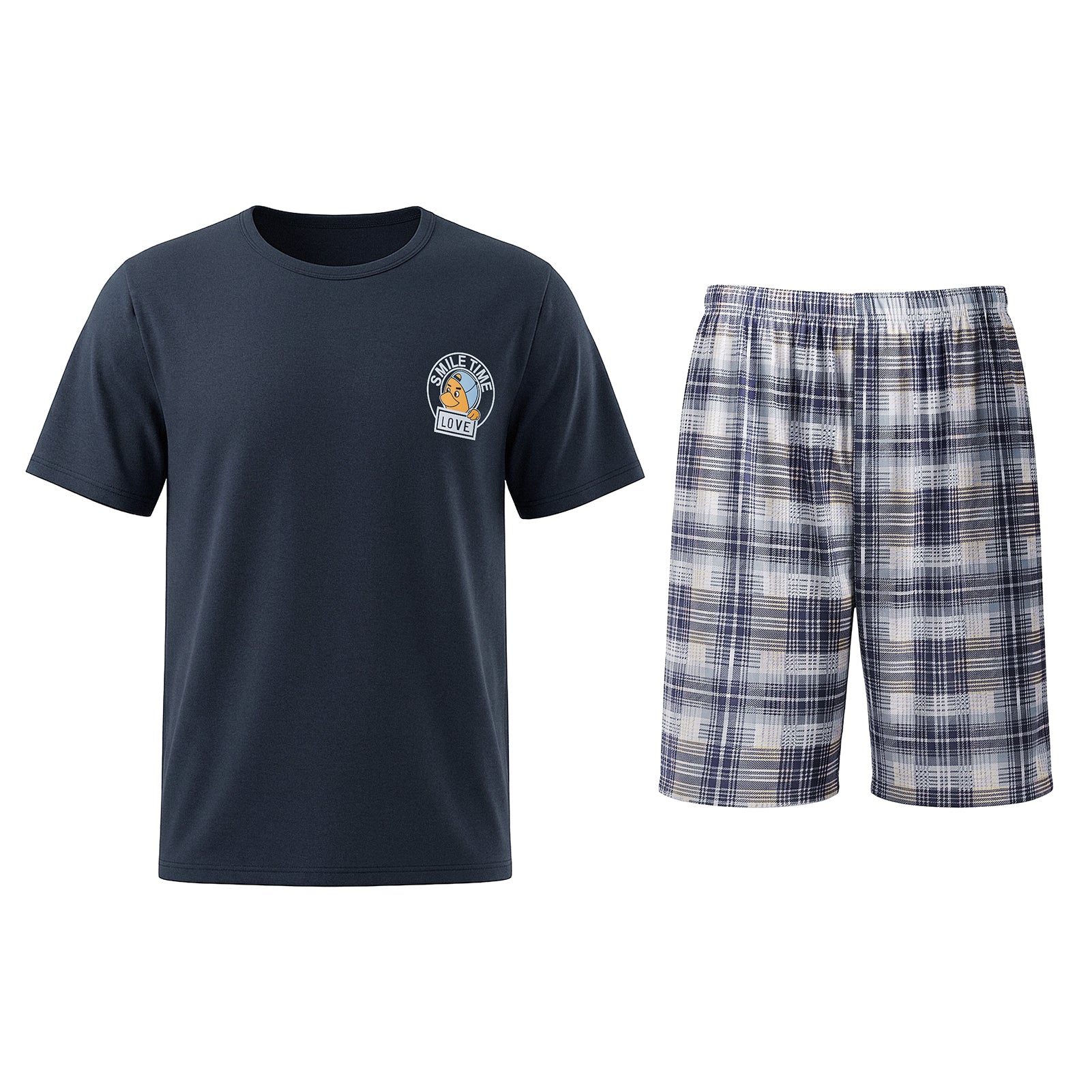 Short Sleeve & Shorts Loungewear Set - Image 2