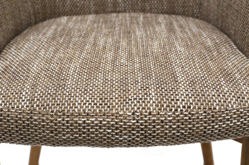 Sidcup Tweed Oatmeal Dining Chair - Set Of 2 - Image 5
