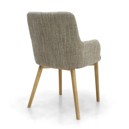 Sidcup Tweed Oatmeal Dining Chair - Set Of 2 - Image 7