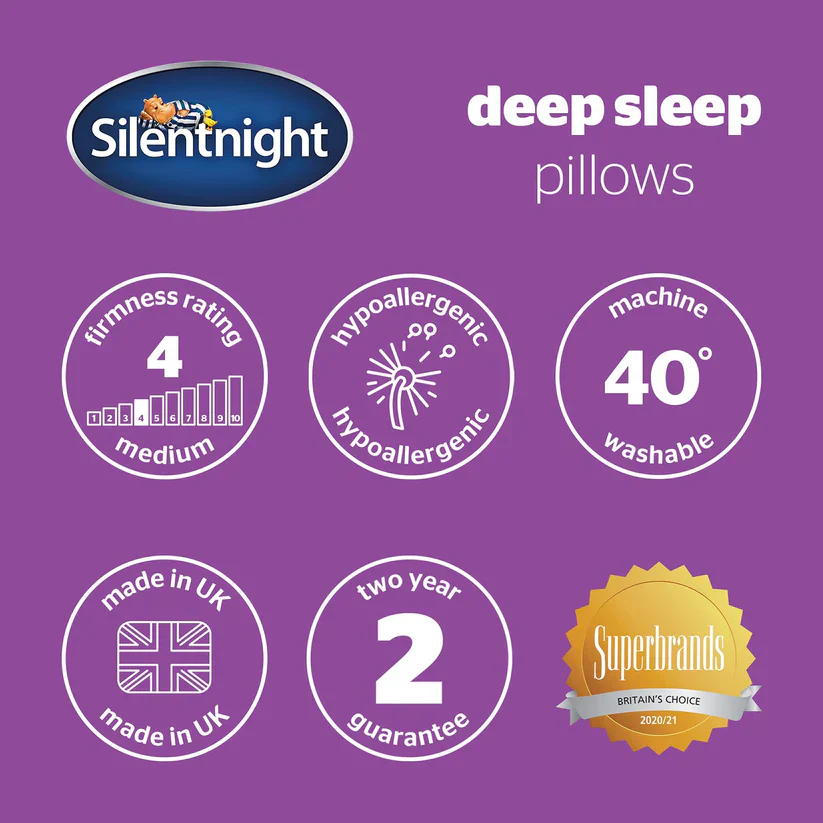 Silentnight Deep Sleep Pillow Pair - Medium Support - Image 8