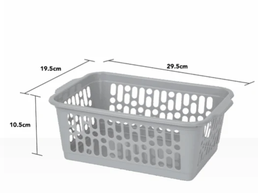 Single Medium Handy Basket Grey - Image 2