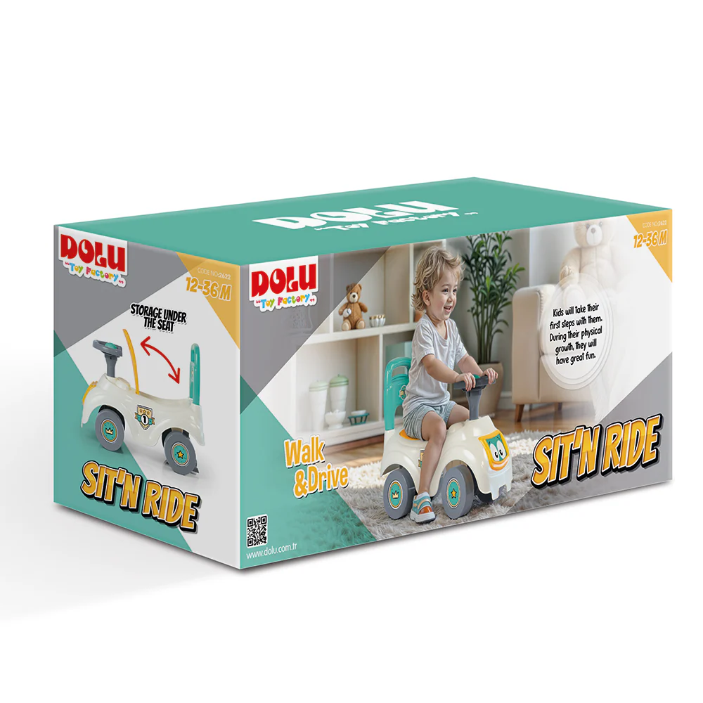 Sit 'n' Ride Car - White - Image 6