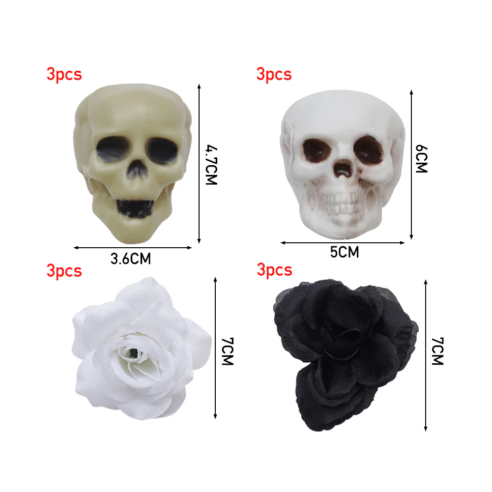 Skulls Roses Ornament Set - Image 2