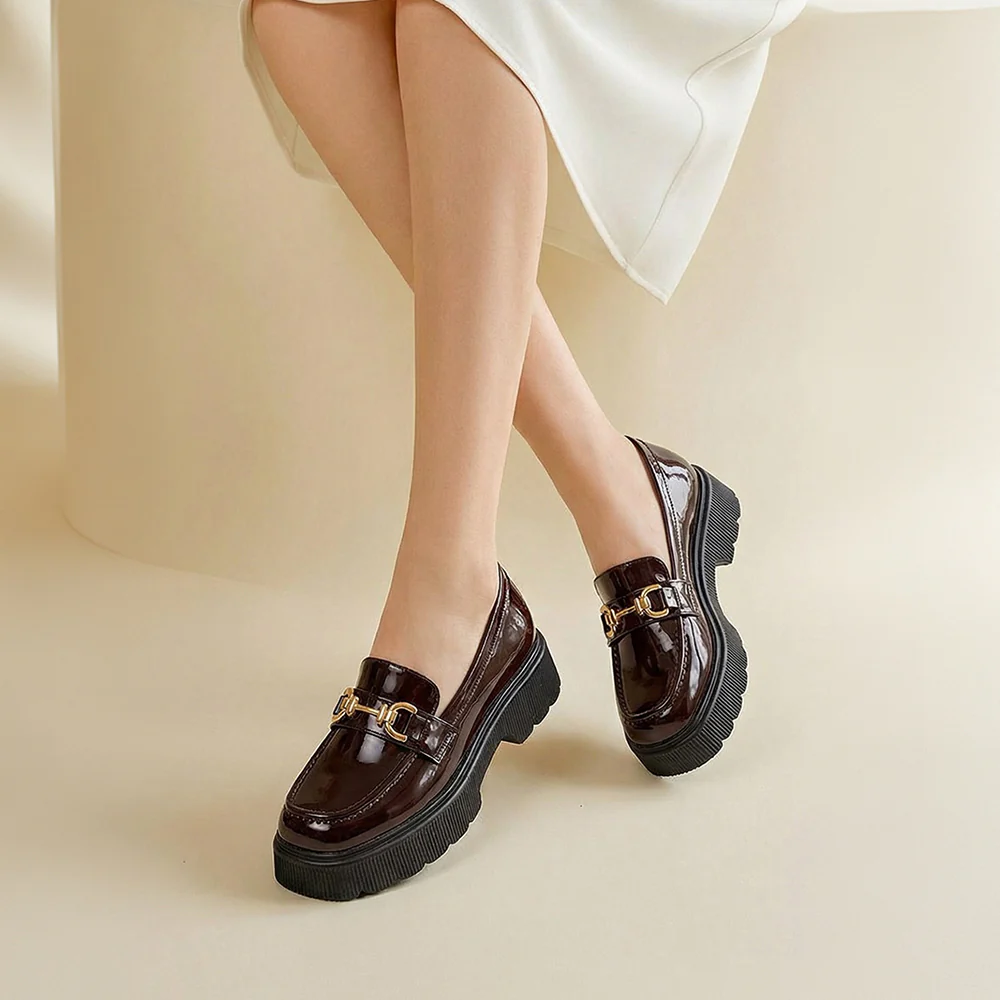 Slip-On PU Leather Horsebit Loafer