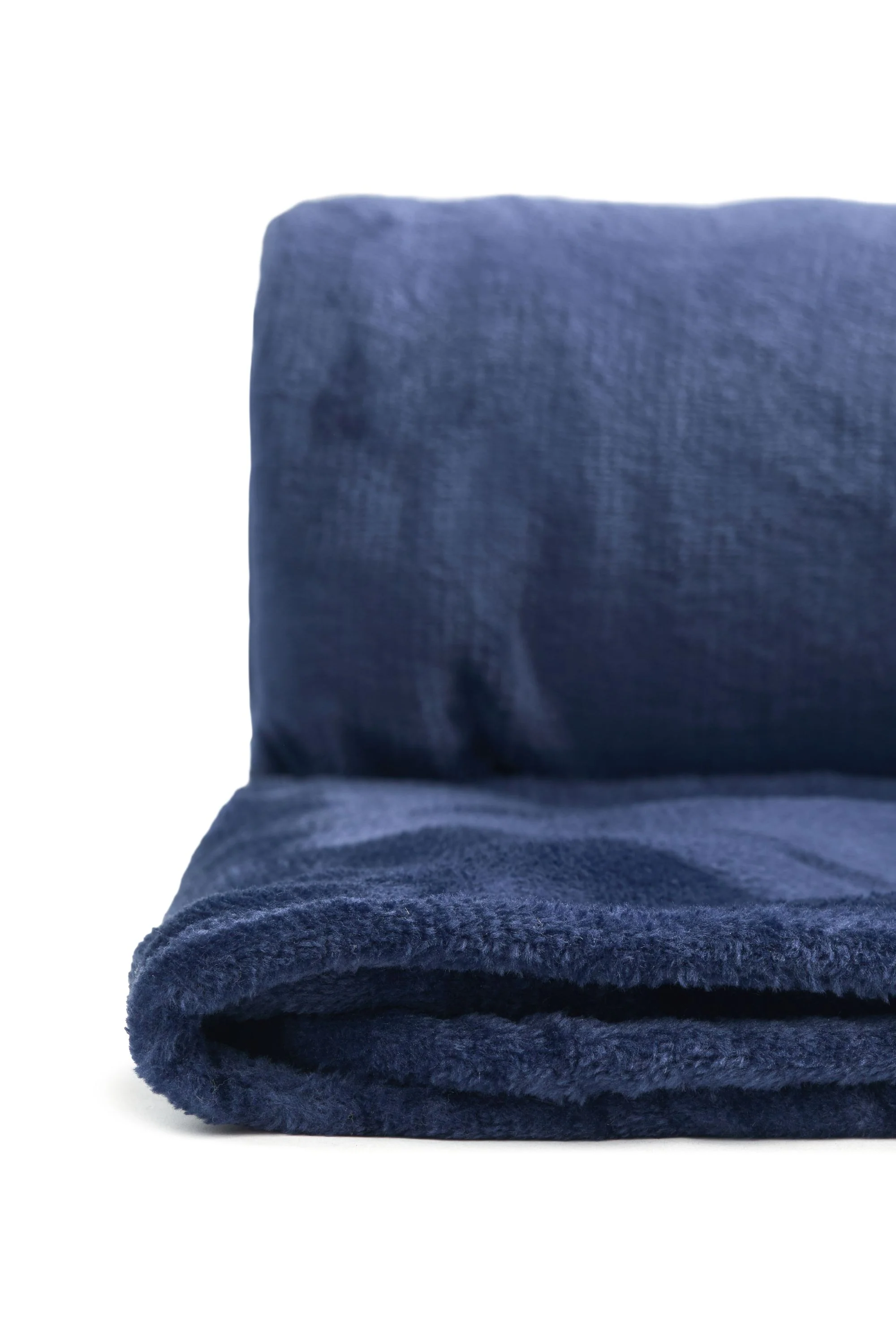 Snug Flannel Fleece Blanket ? Super Soft Throw in Navy - Image 5