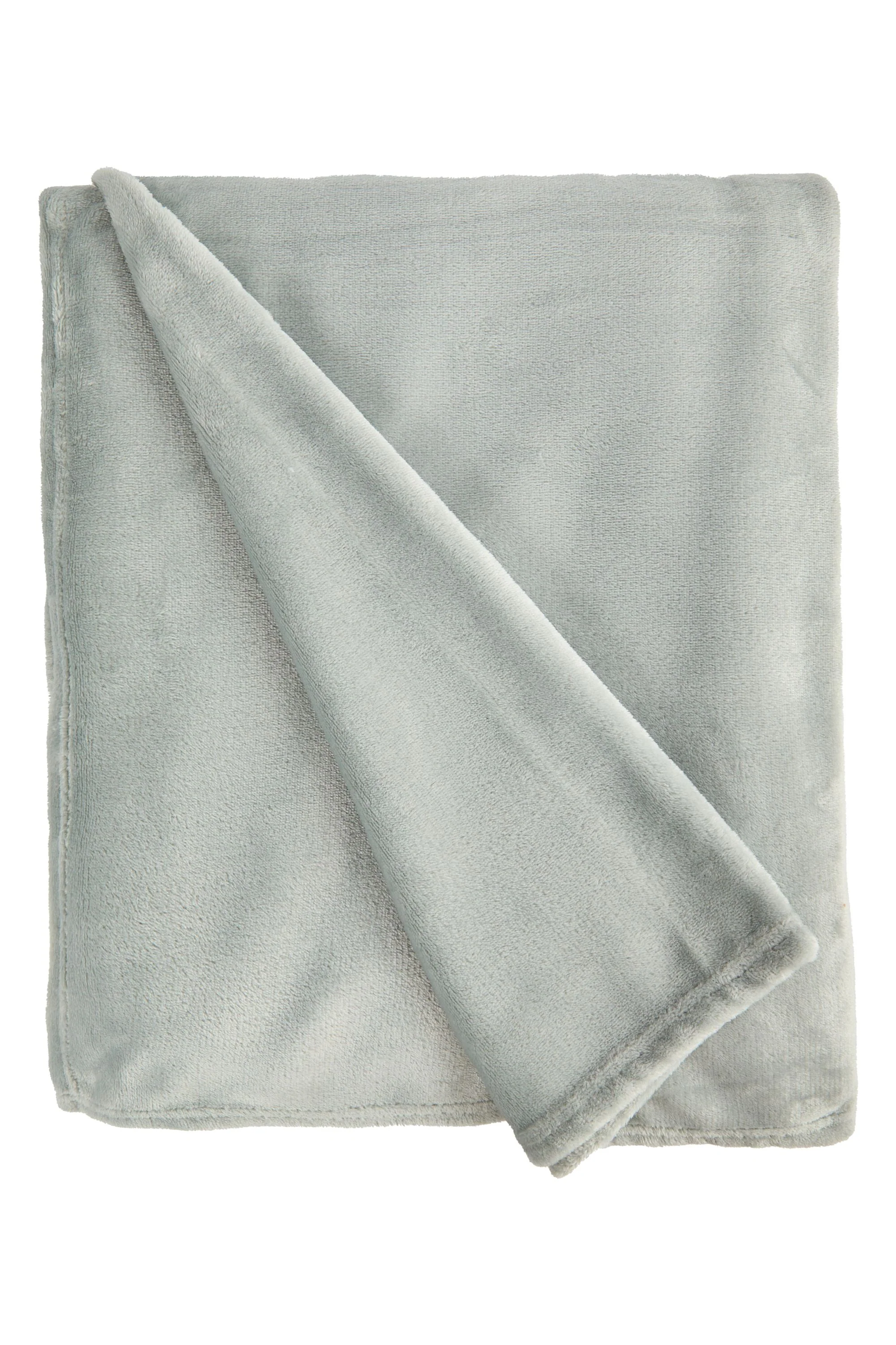 Snug Flannel Fleece Blanket ? Super Soft Throw in Silver - Image 2