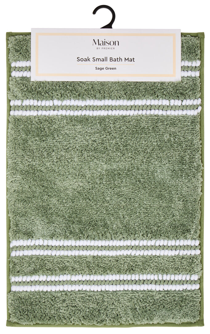 Soak Small Sage Green Bath Mat - Image 5