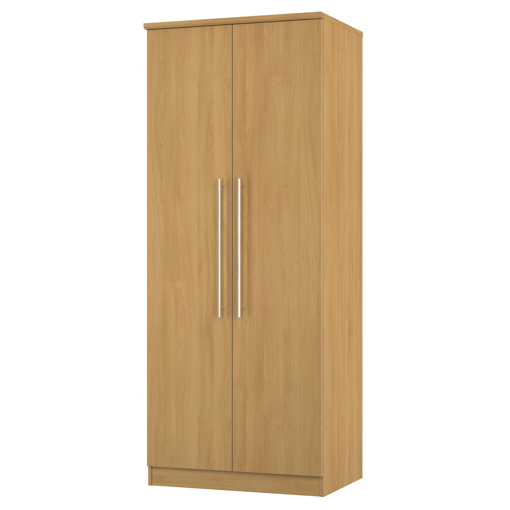 Sofia Ready Assembled 2 Door Wardrobe in Modern Oak - Image 4