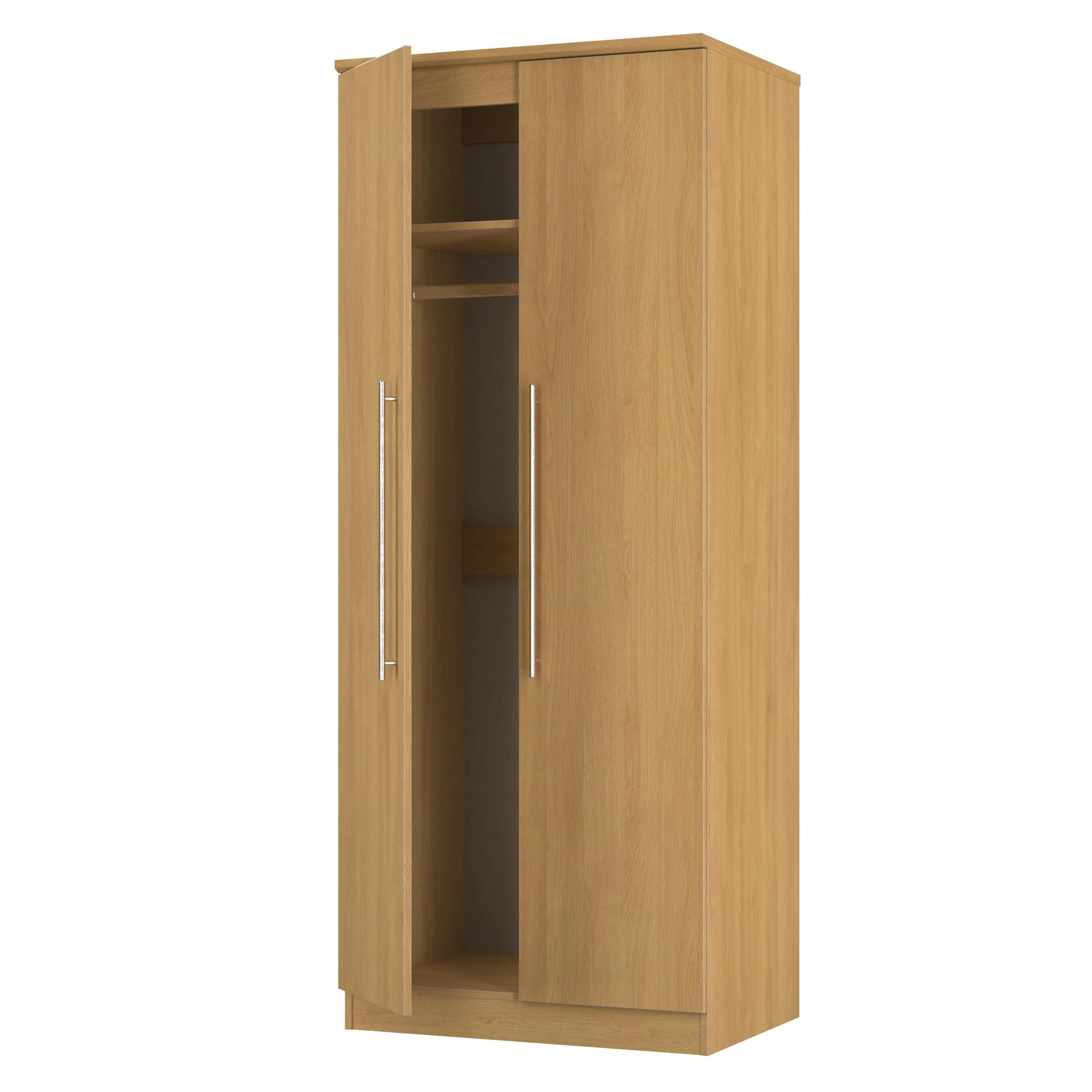 Sofia Ready Assembled 2 Door Wardrobe in Modern Oak - Image 6