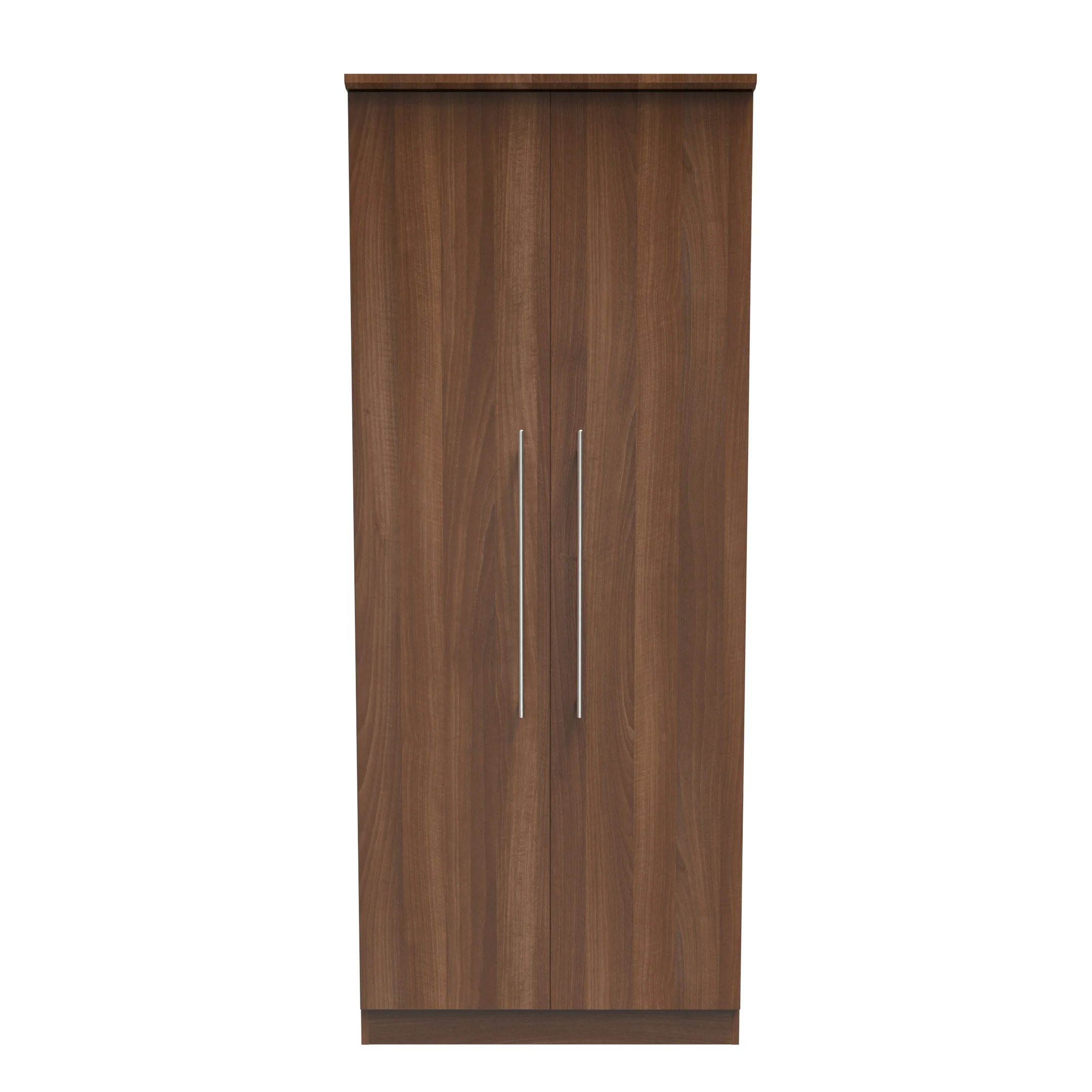 Sofia Ready Assembled 2 Door Wardrobe in Noche Walnut