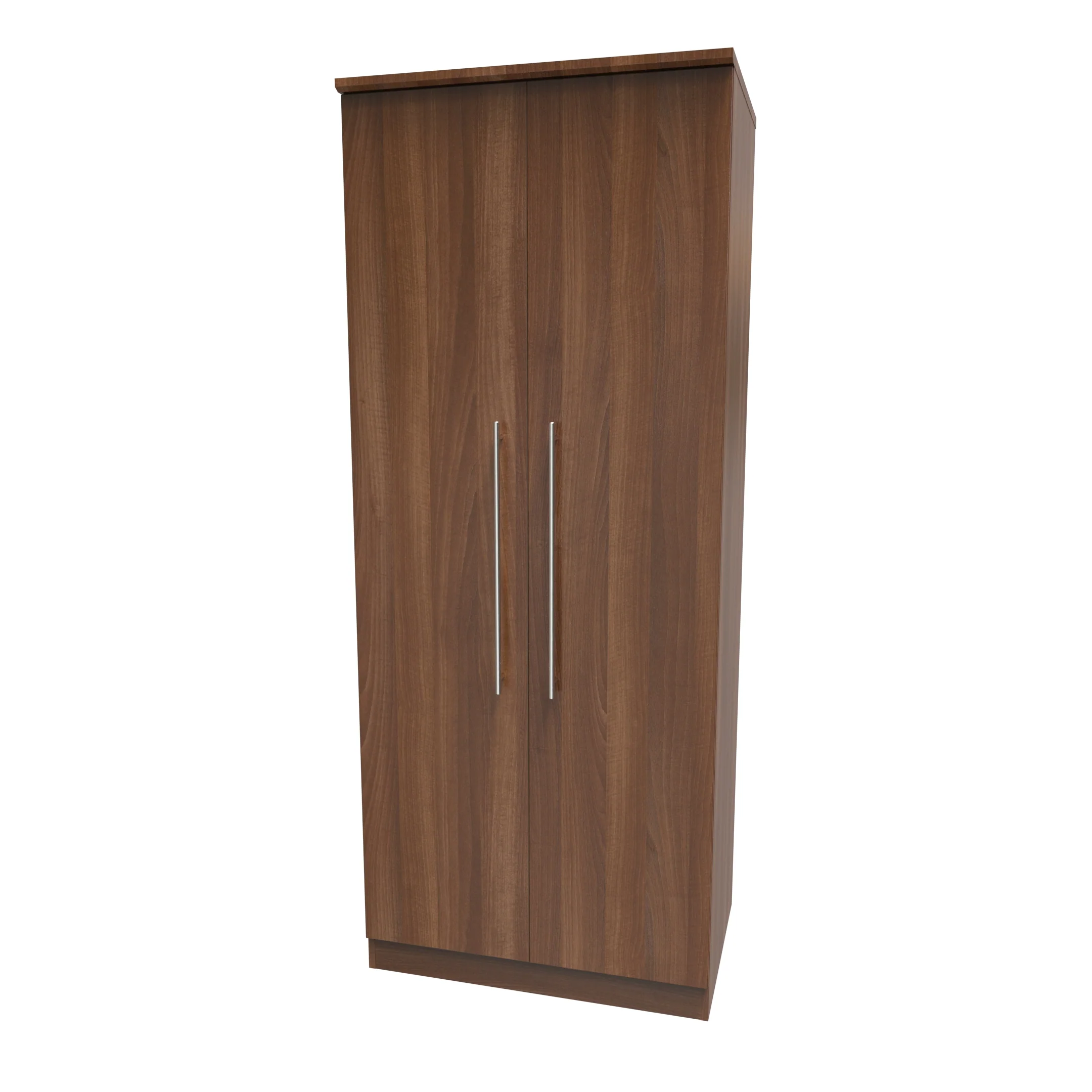 Sofia Ready Assembled 2 Door Wardrobe in Noche Walnut - Image 3