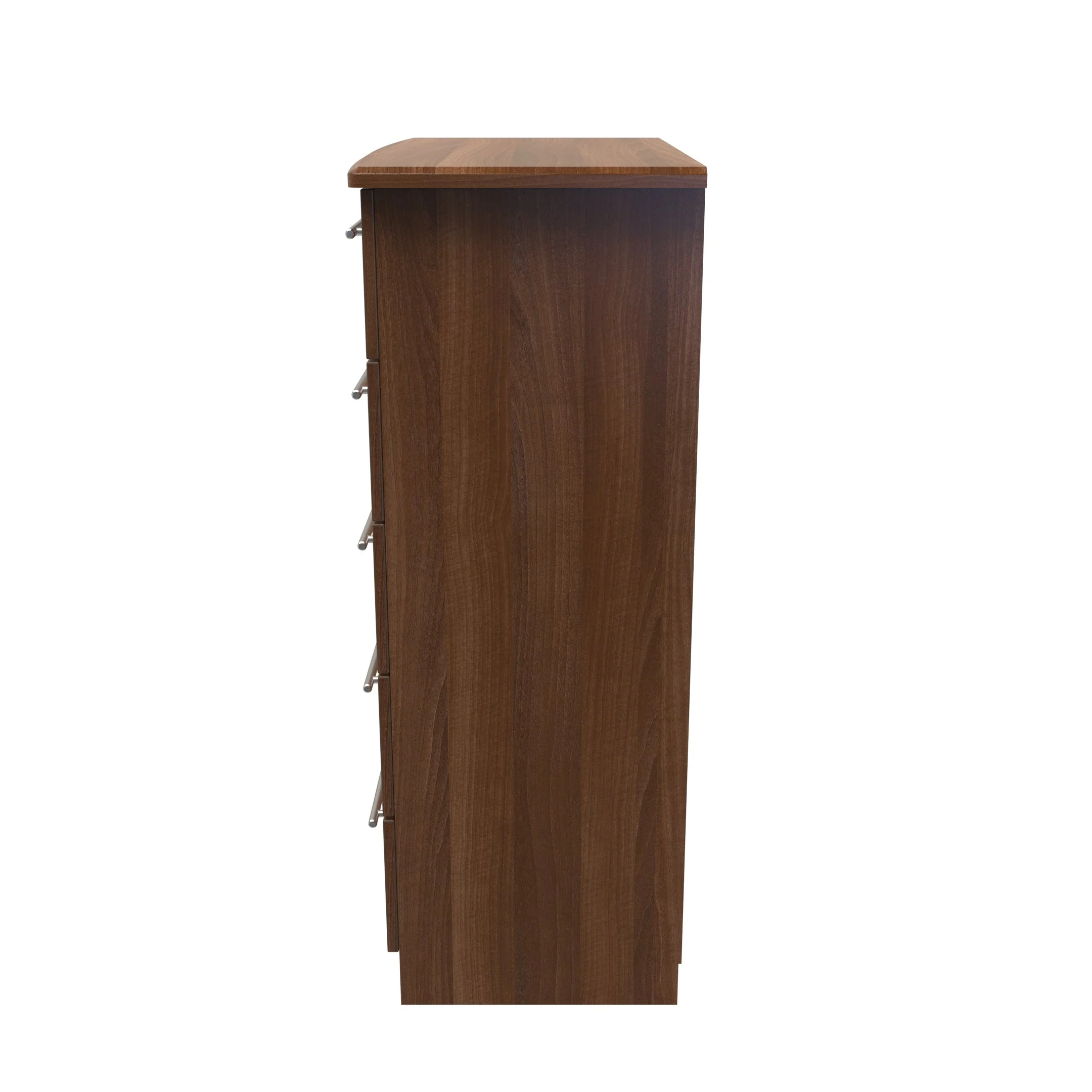 Sofia Ready Assembled 5 Drawer Chest in Noche Walnut - Image 2