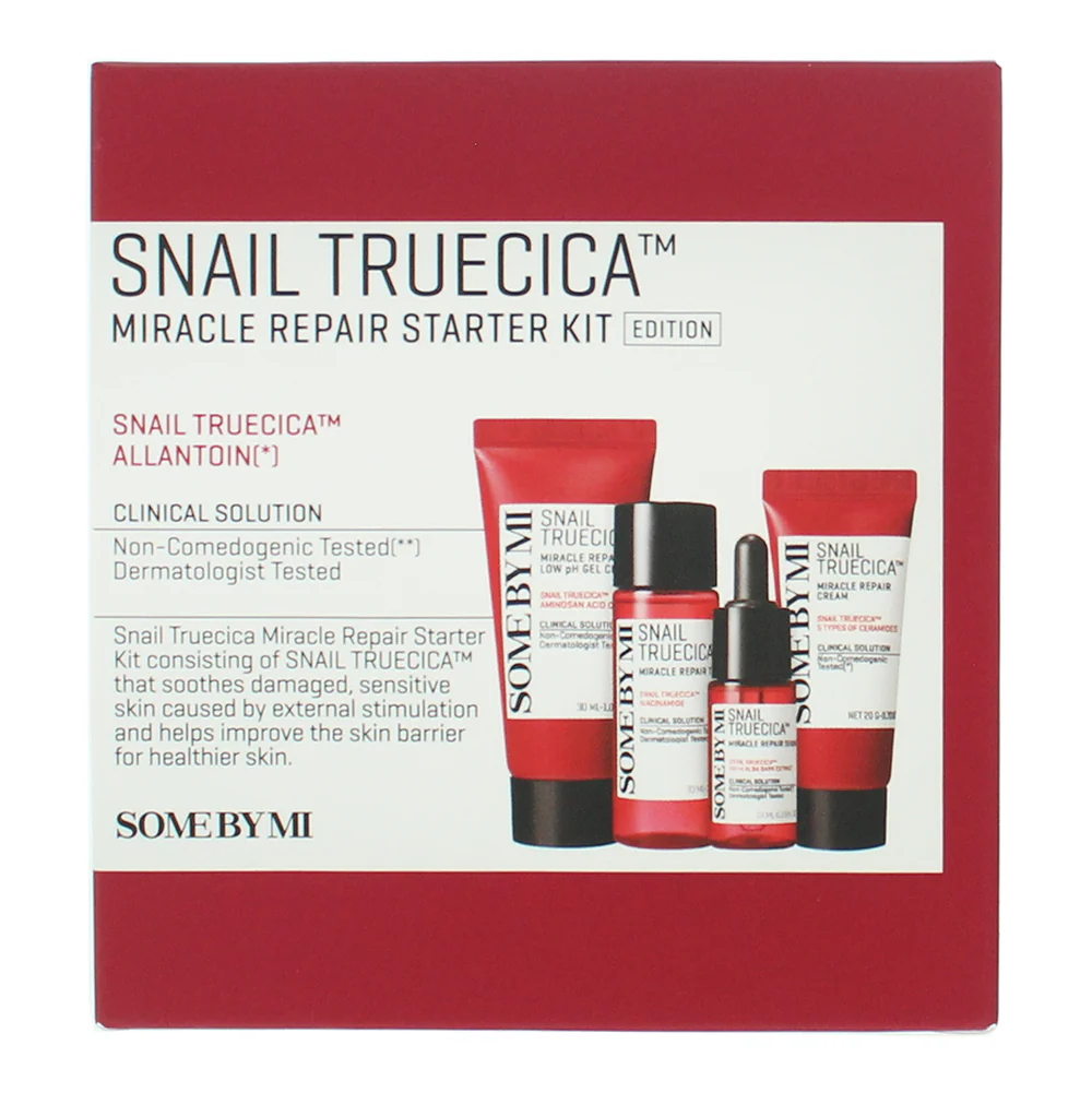 Some By Mi Snail Truecica 4 Piece Gift Set: Cleansing Gel 30ml - Toner 30ml - Serum 10ml, And Cream 20g. - Image 3