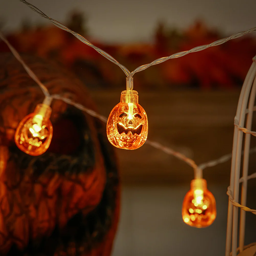 Spooky Pumpkin LED String Lights Decoration - Image 3