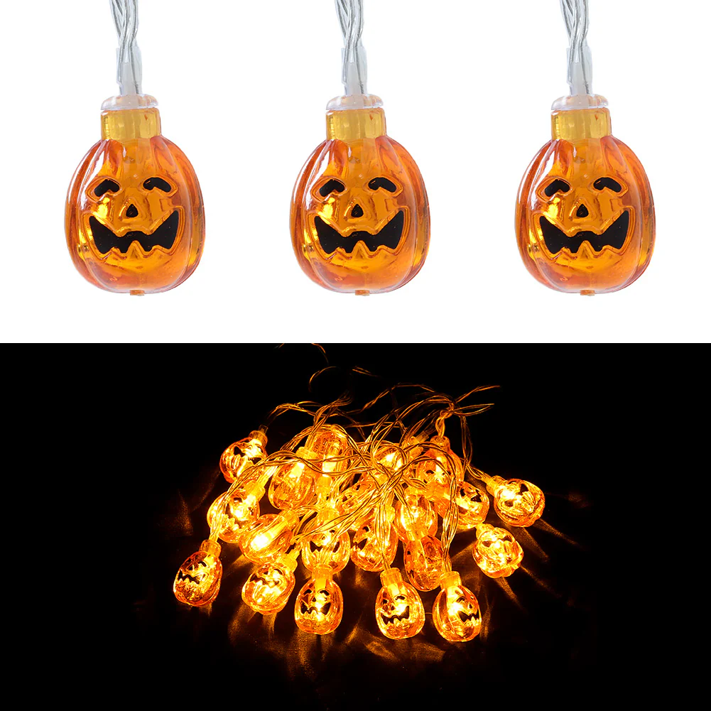 Spooky Pumpkin LED String Lights Decoration - Image 4