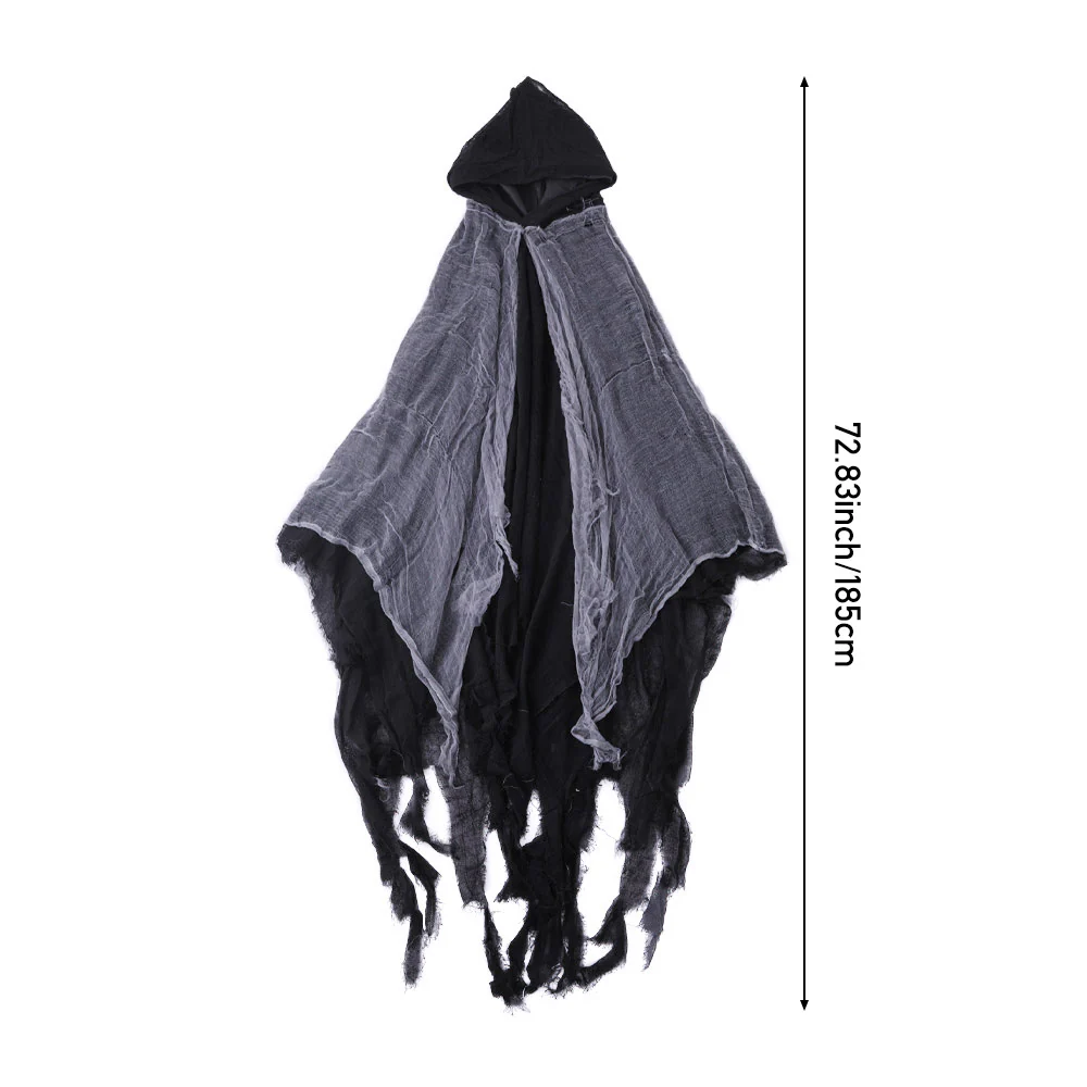 Spooky Skeleton Cloak Halloween Outfit - Image 6