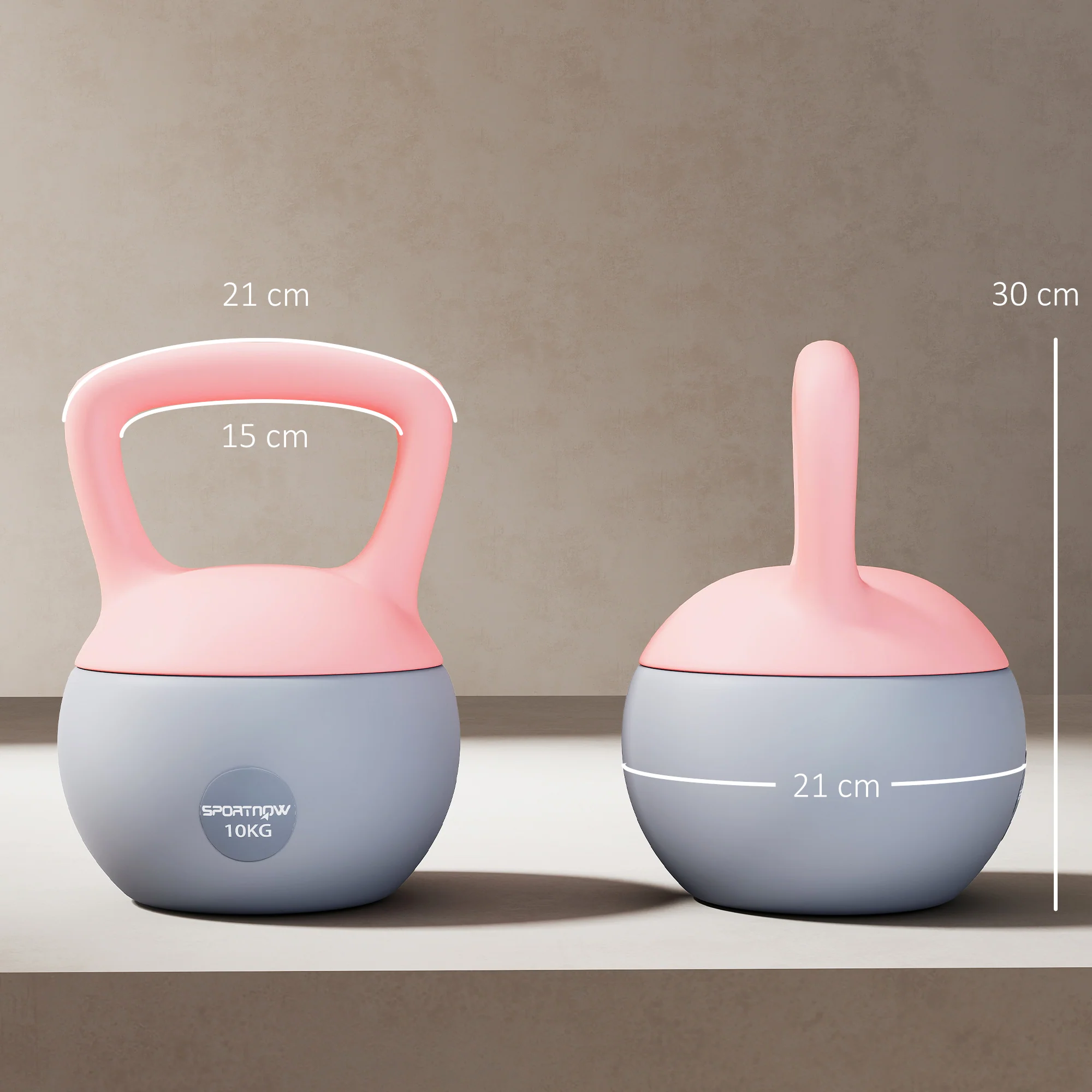 SPORTNOW 10KG Kettlebell With Soft Body And Non-Slip Handle - Image 14