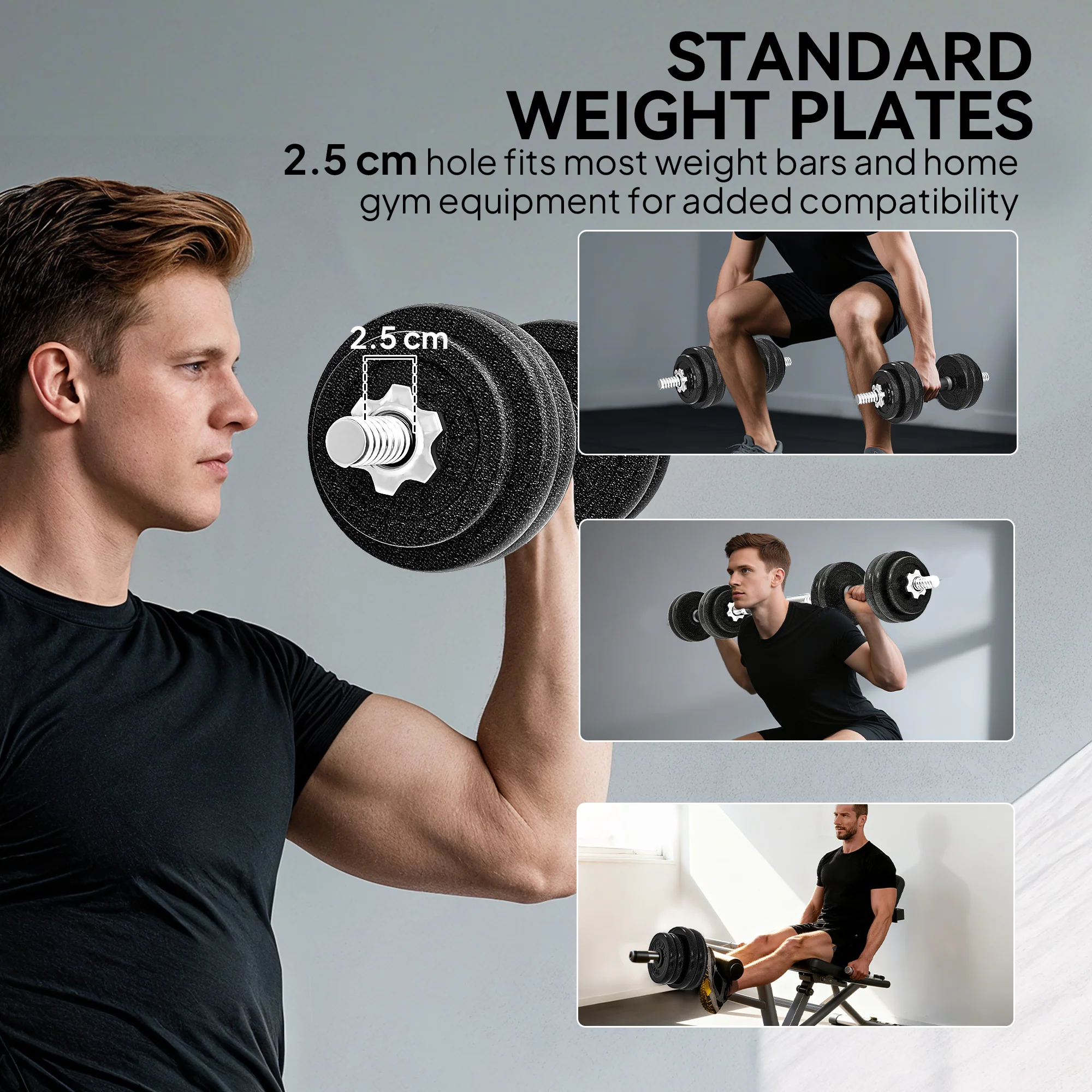 SPORTNOW 2-in-1 Adjustable Dumbbells Set, Weights Dumbbells Set - Image 16