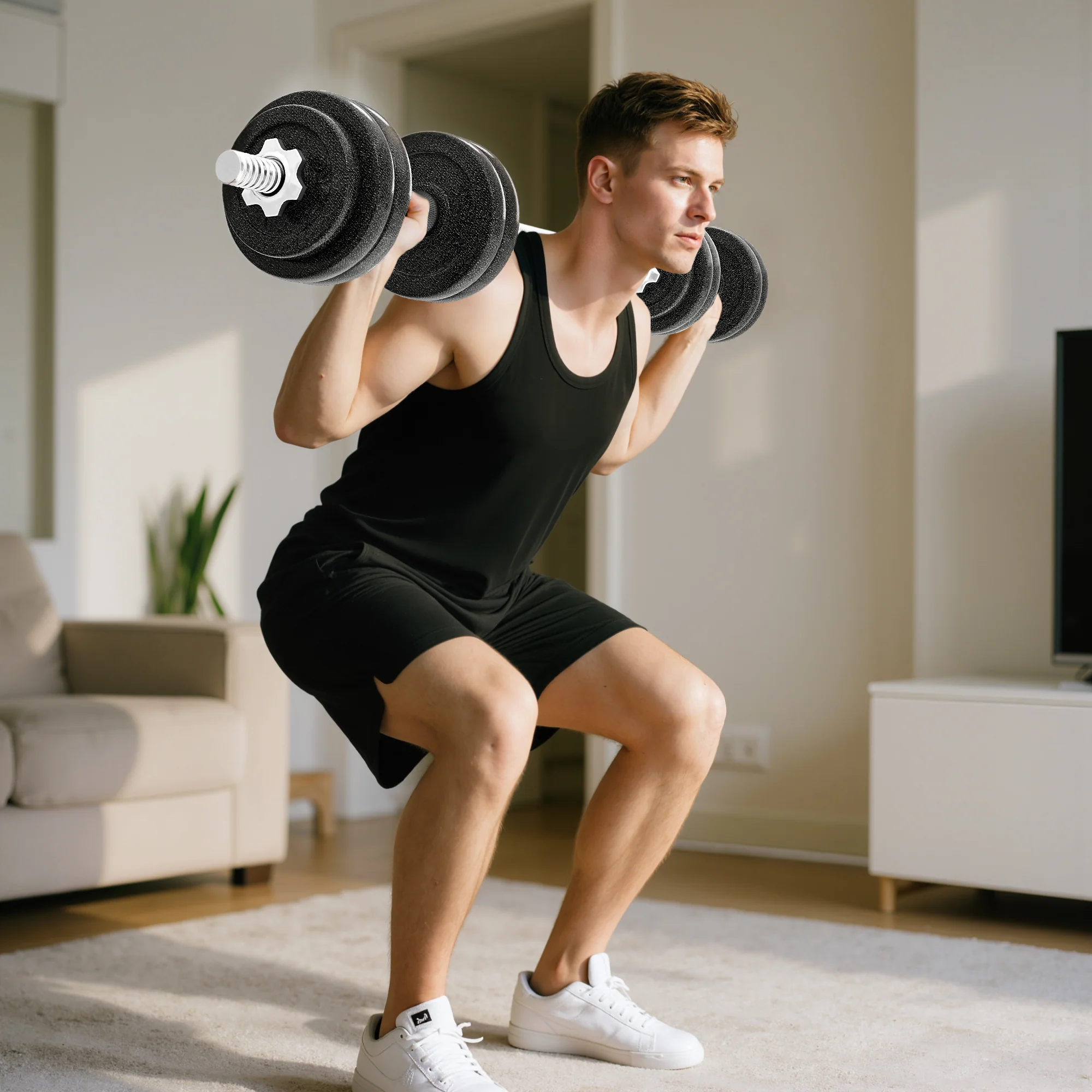 SPORTNOW 2-in-1 Adjustable Dumbbells Set, Weights Dumbbells Set - Image 18