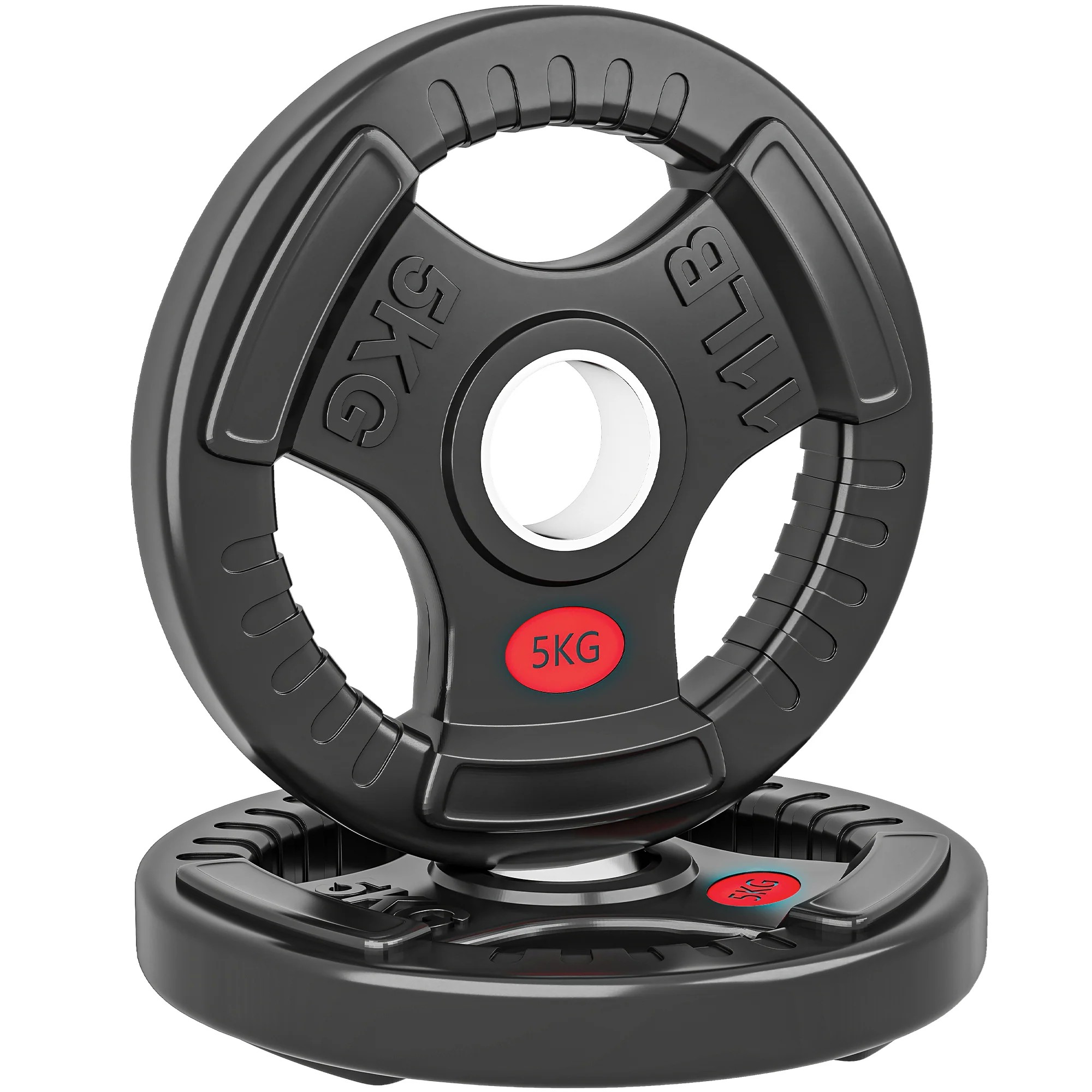 SPORTNOW 2 x Olympic Weight Plates, Weight Plate Discs with Tri-Grips - Image 10