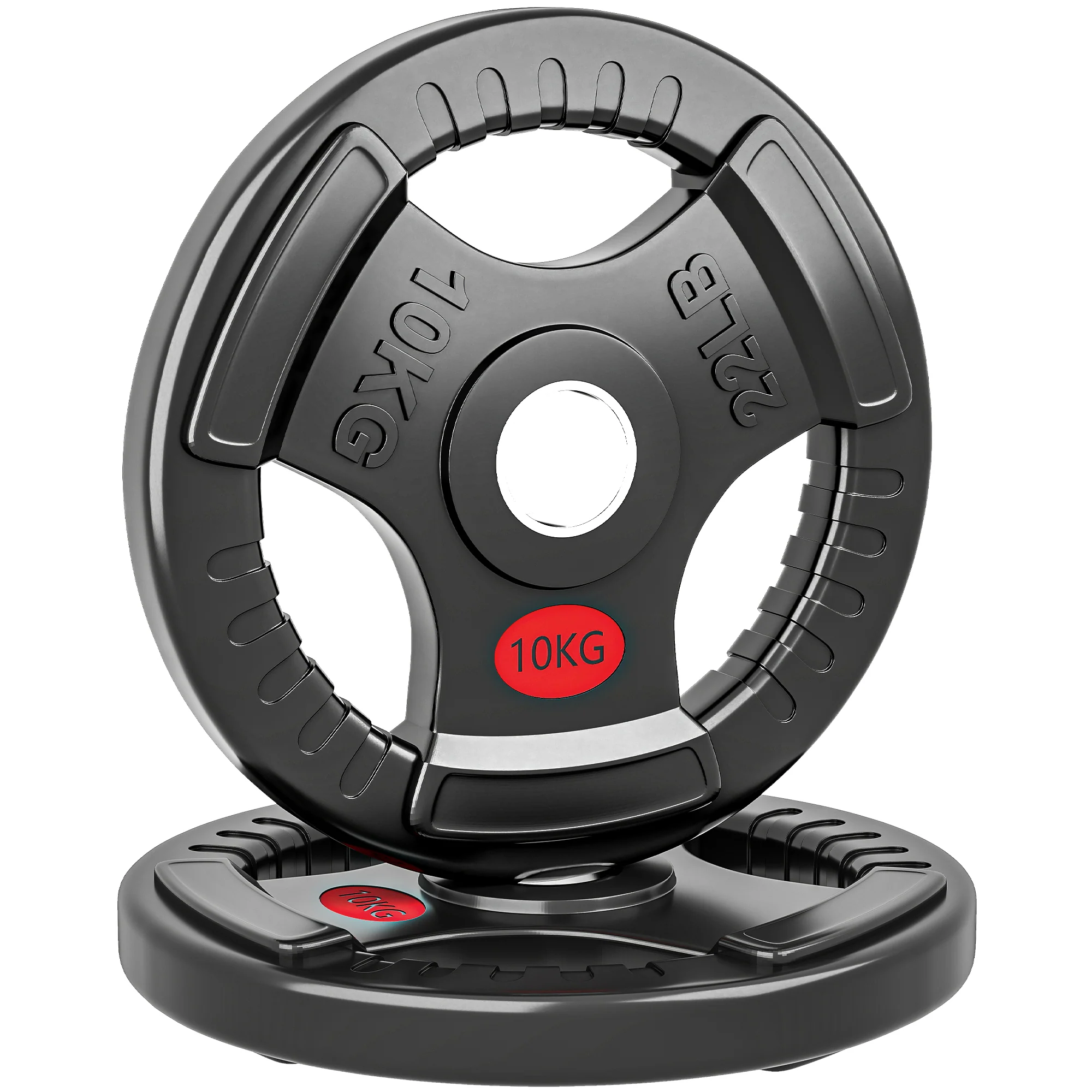 SPORTNOW 2 x Olympic Weight Plates, Weight Plate Discs with Tri-Grips - Image 19