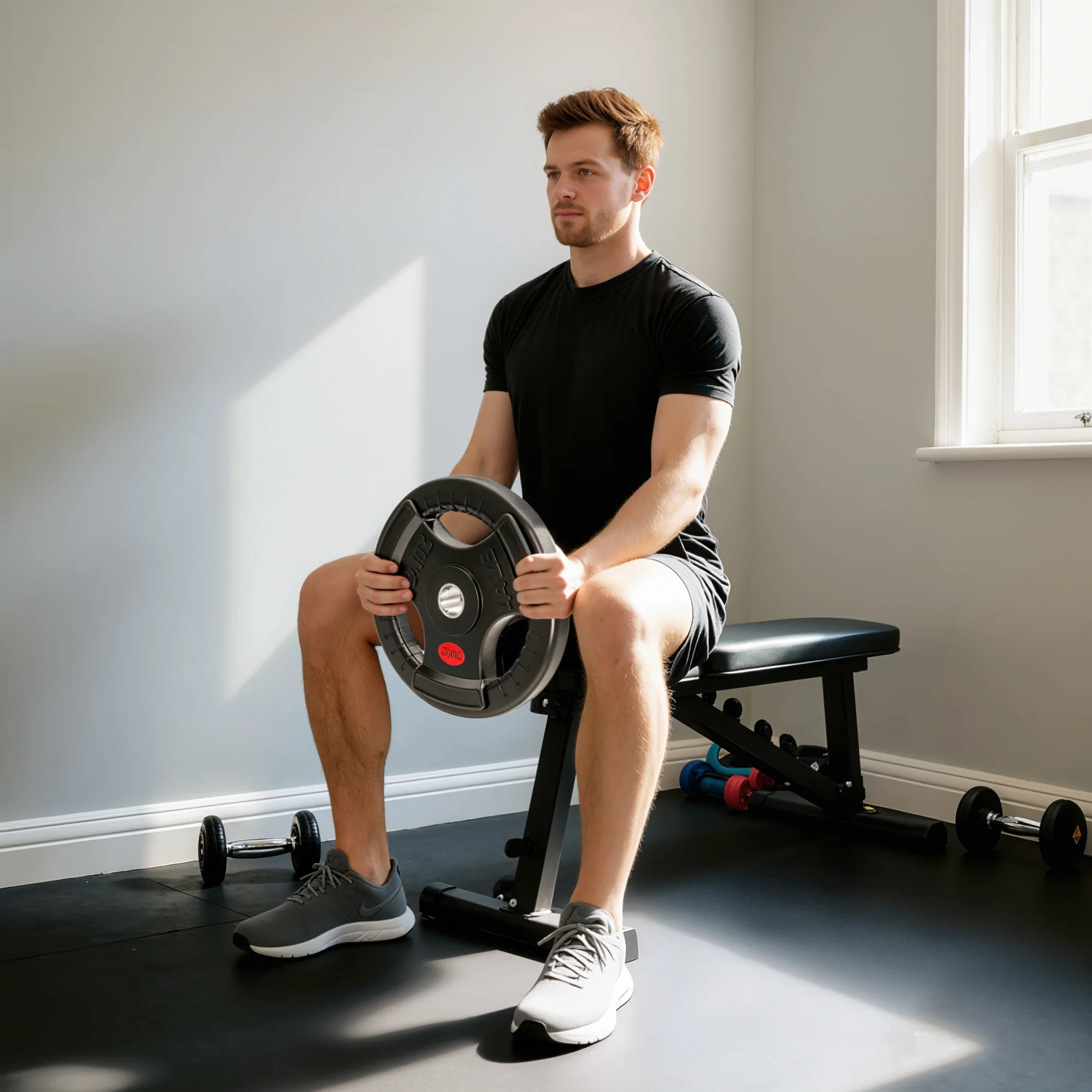 SPORTNOW 2 x Olympic Weight Plates, Weight Plate Discs with Tri-Grips - Image 38