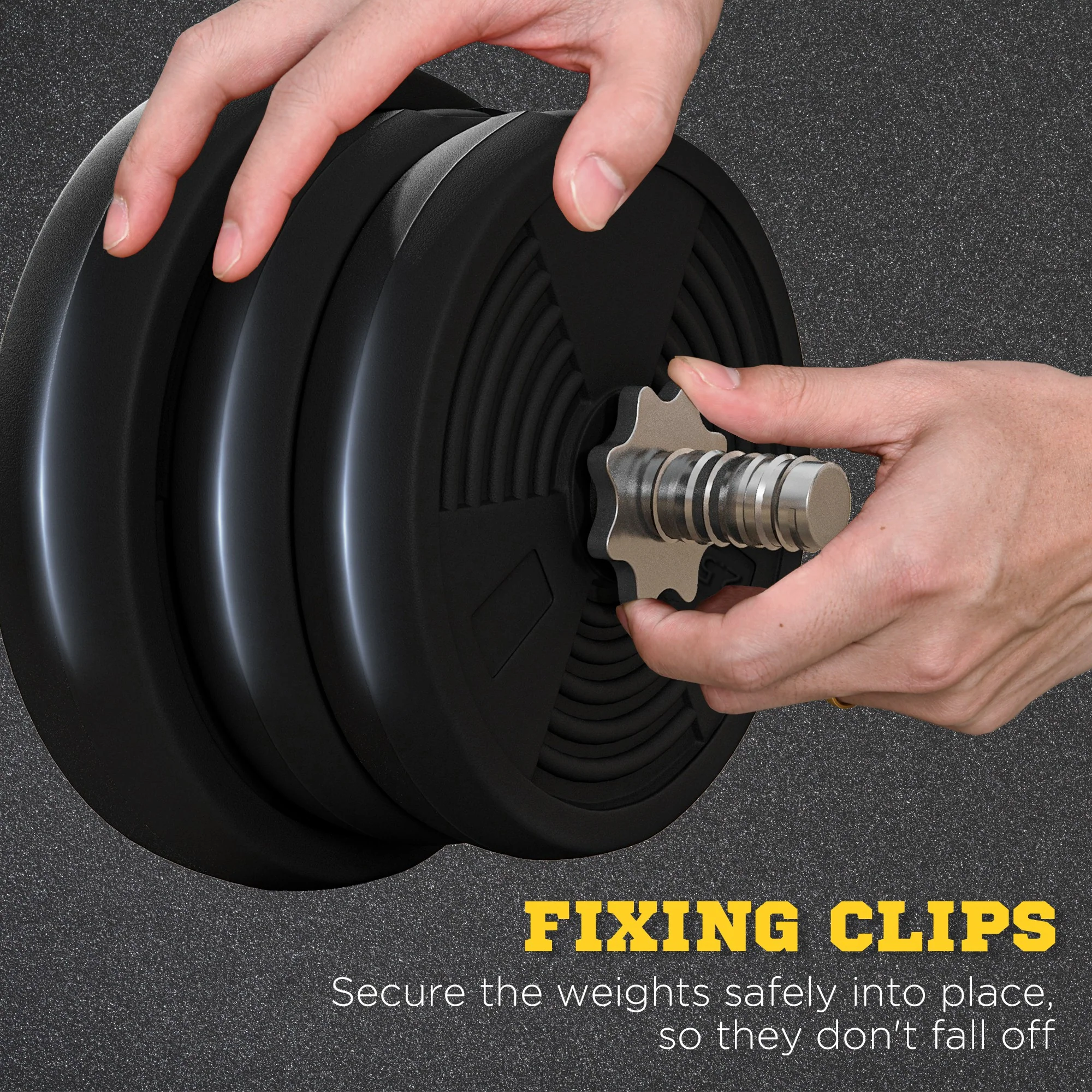 SPORTNOW 25KG Adjustable Barbell Weights Set For Home Gym Strength Training - Image 7