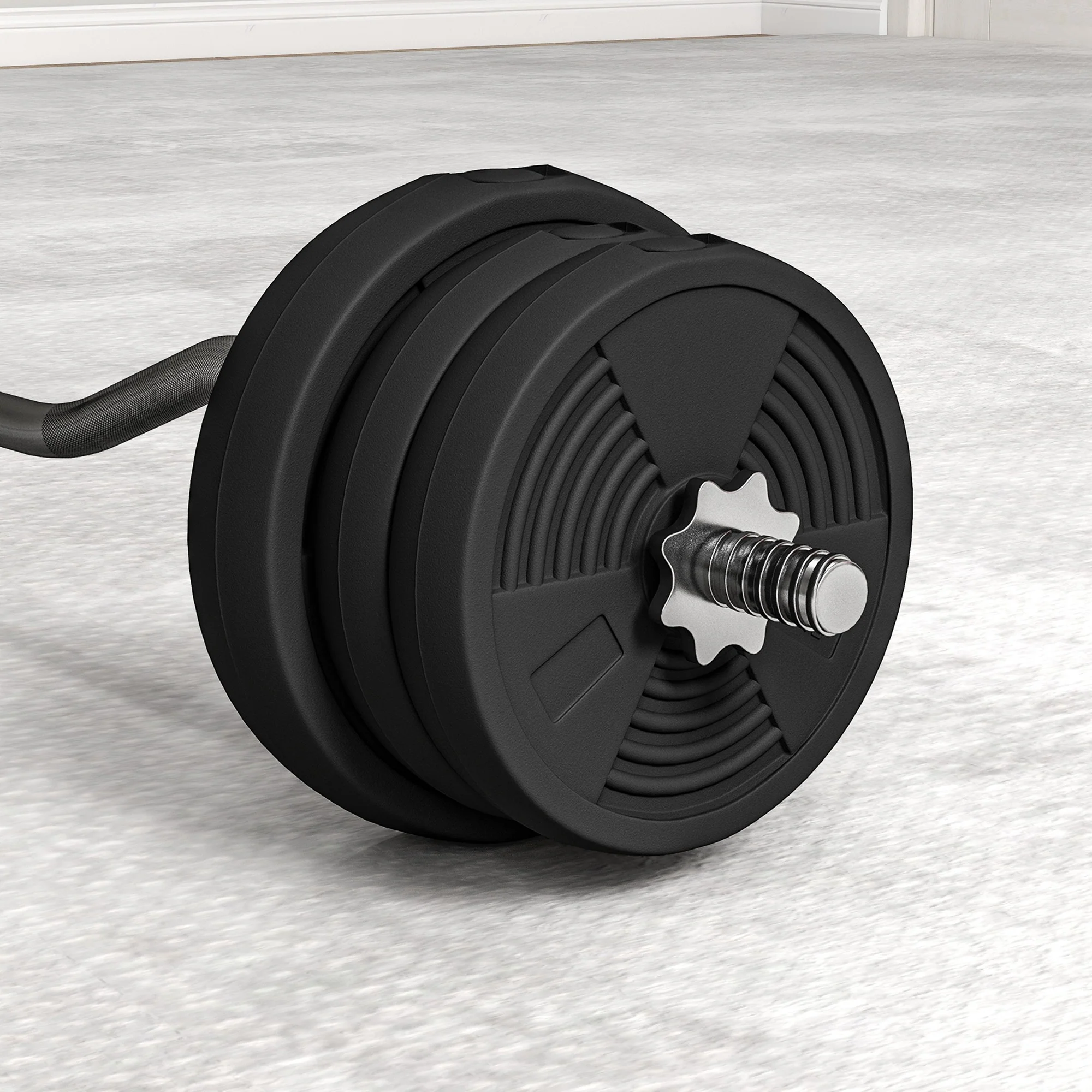 SPORTNOW 25KG Adjustable Barbell Weights Set For Home Gym Strength Training - Image 9