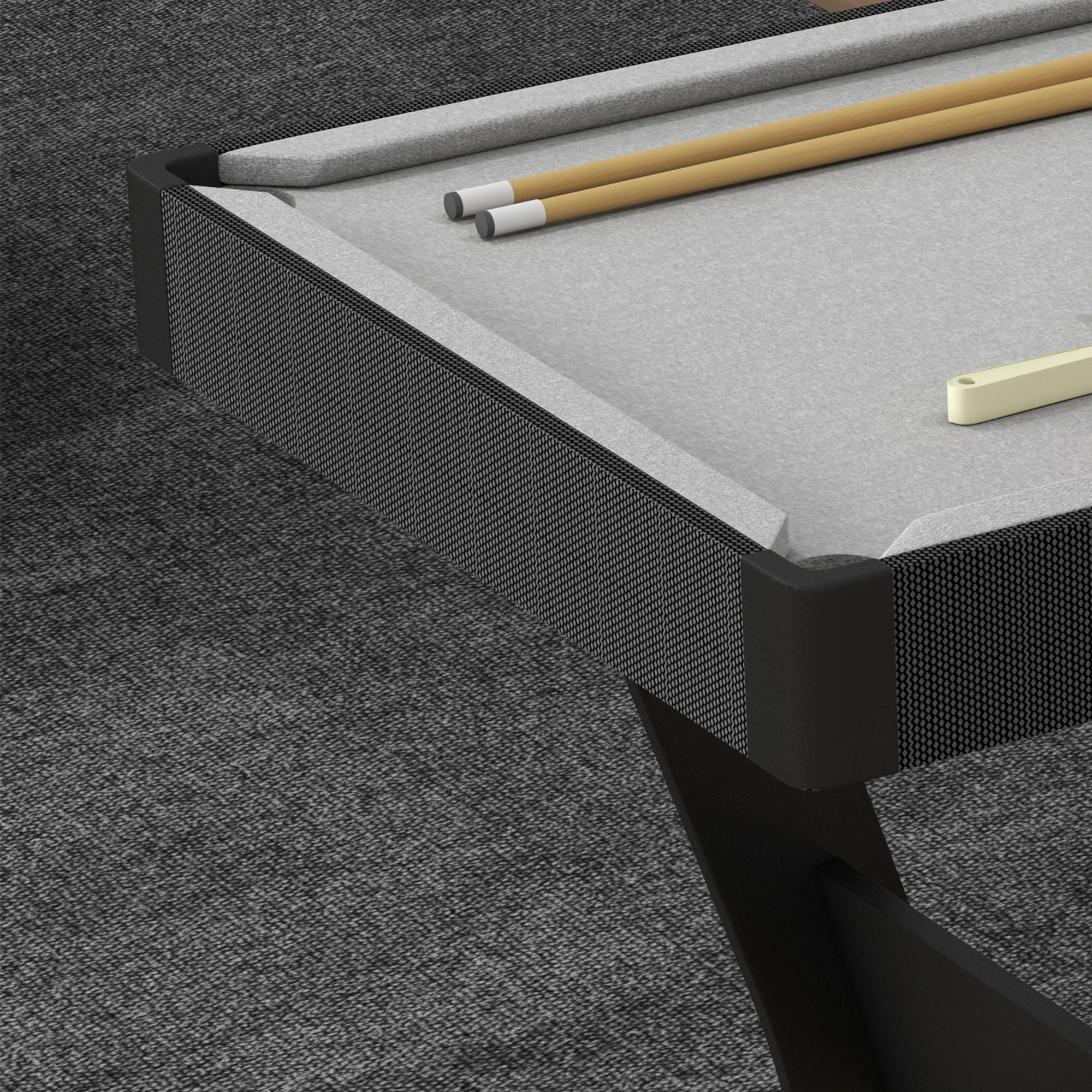 SPORTNOW 3.5ft Folding Pool Table Set With Cues, Balls, Chalk, Triangle, Brush - Image 7