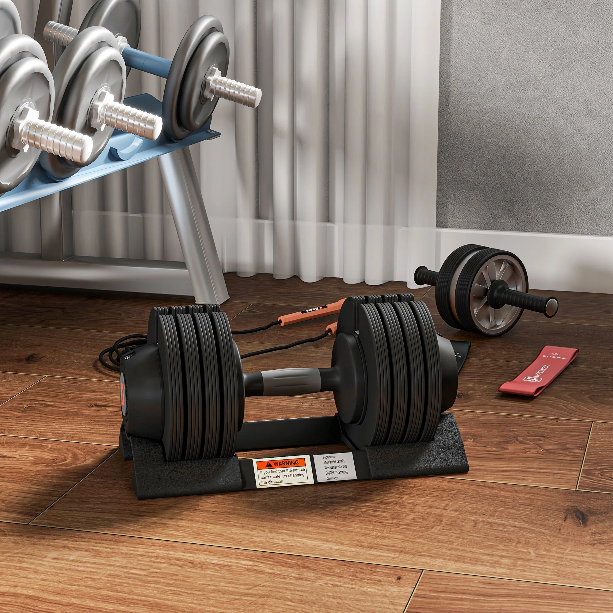 SPORTNOW 4-in-1 Adjustable Dumbbells, Weights Set, 6kg, 11kg, 16kg, 20kg - Image 7