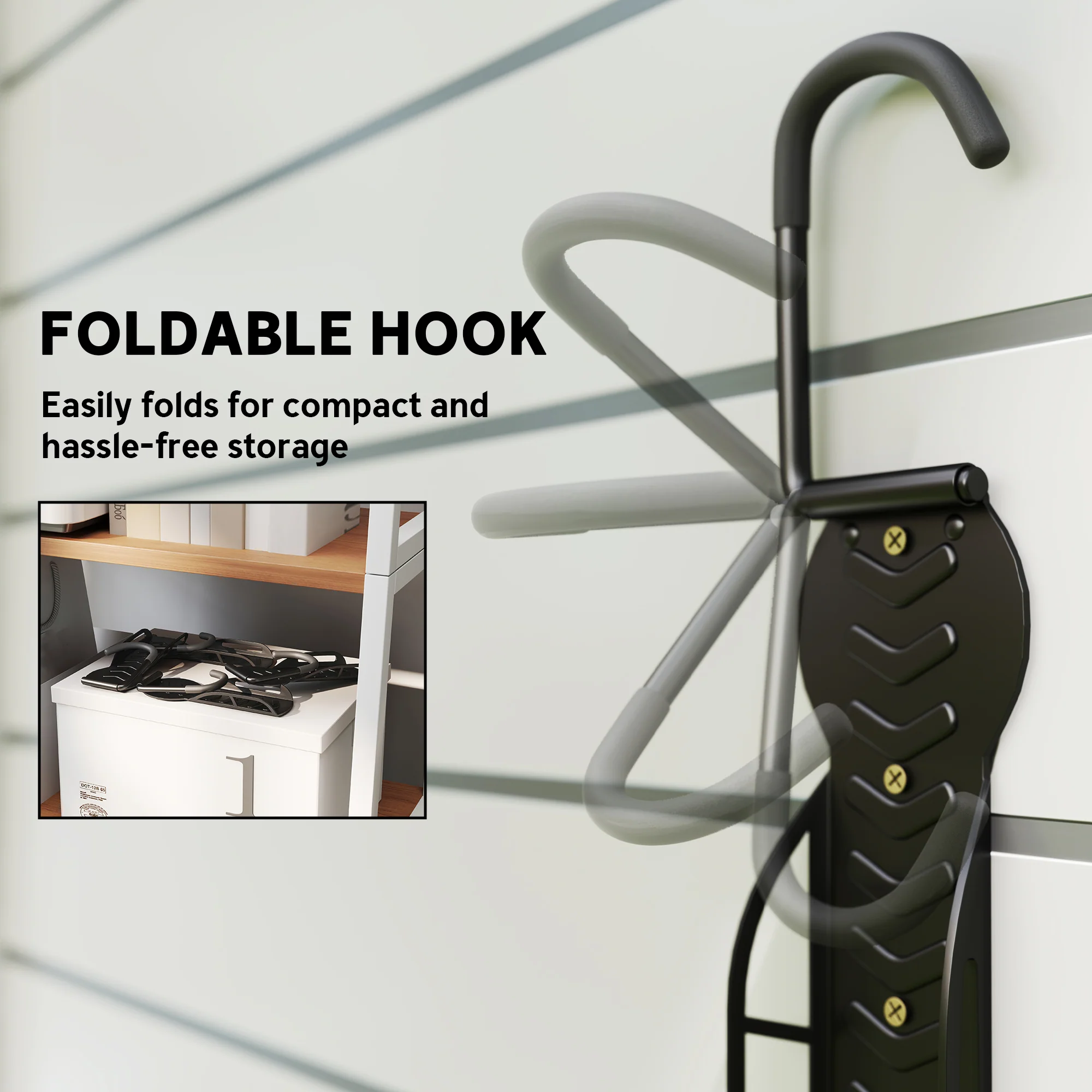 SPORTNOW 4 Pack Bike Rack, Wall Mounted Bike Hooks for Garage - Image 7