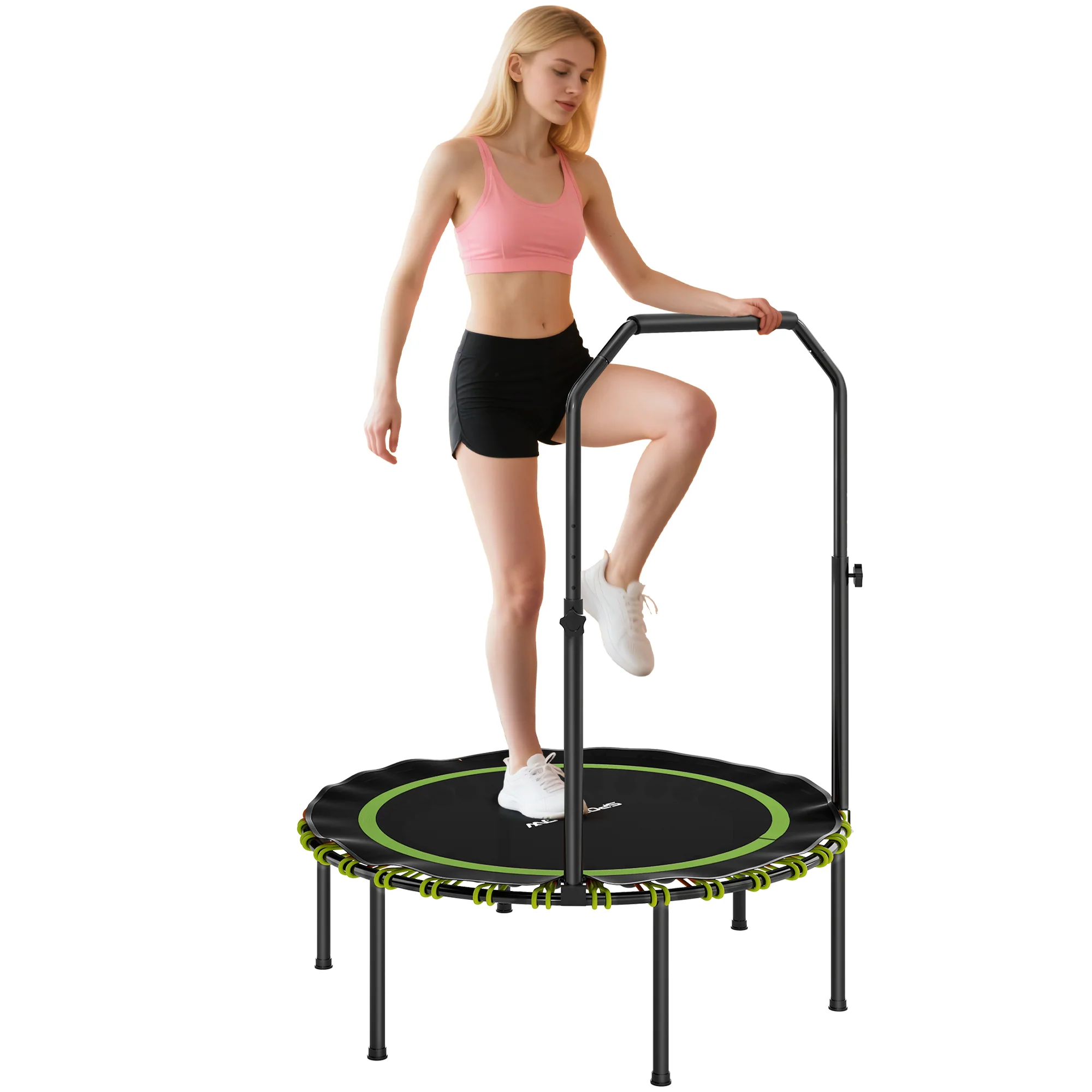 SPORTNOW 40'' Foldable Fitness Trampoline Rebounder With Handle