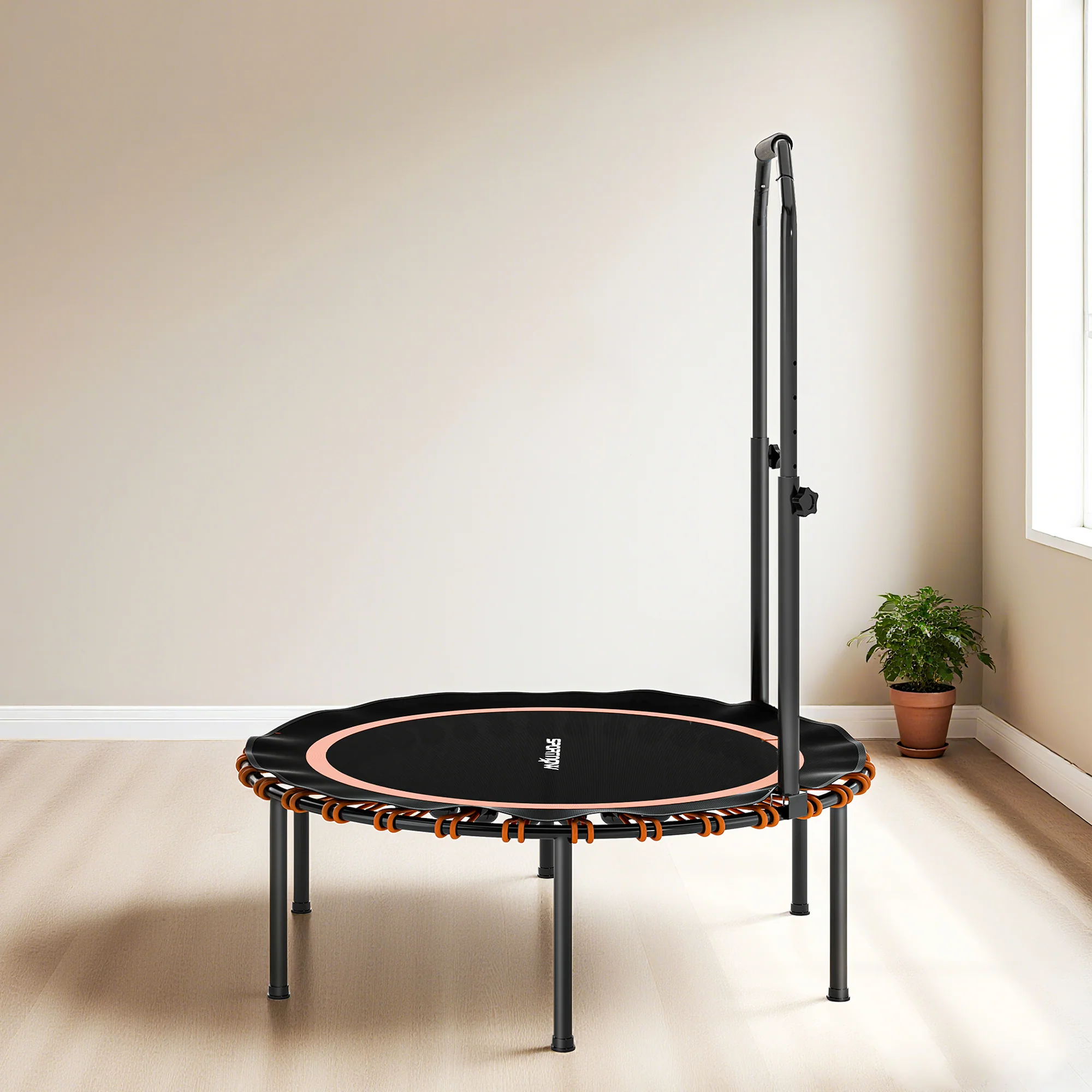 SPORTNOW 40'' Foldable Fitness Trampoline Rebounder With Handle - Image 18